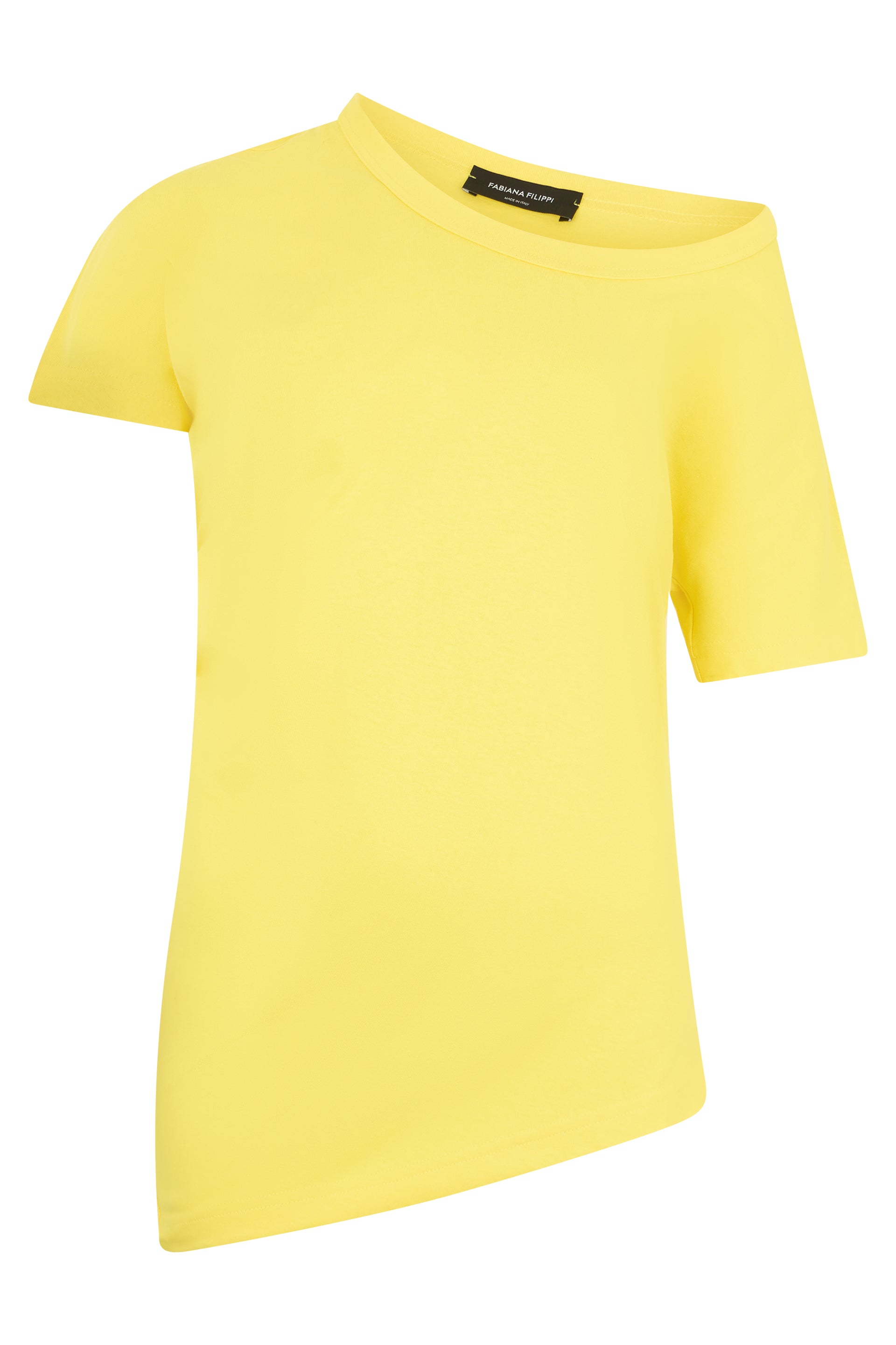 Modern yellow t-shirt, comfortable and trendy.