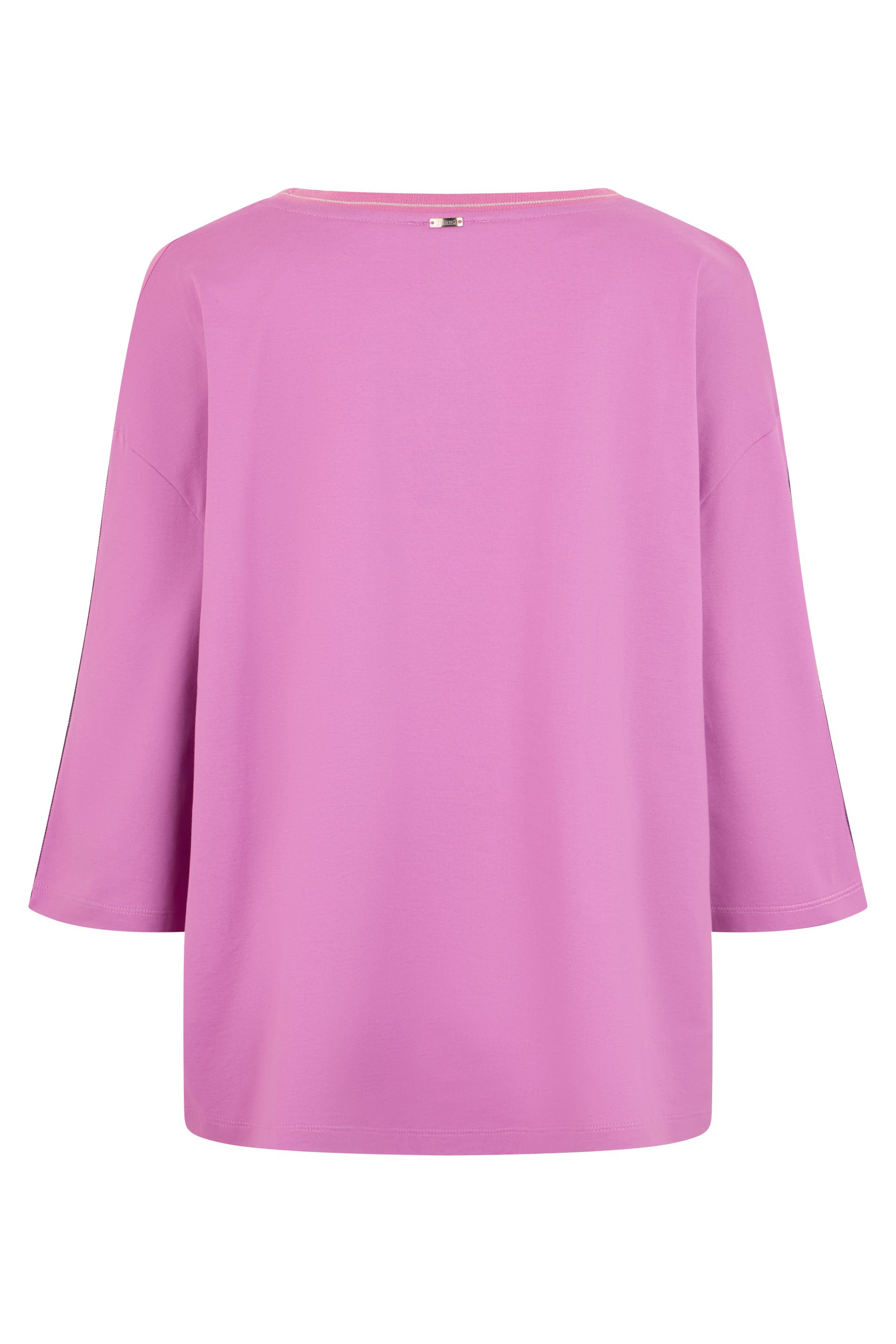Pink top with three-quarter sleeves