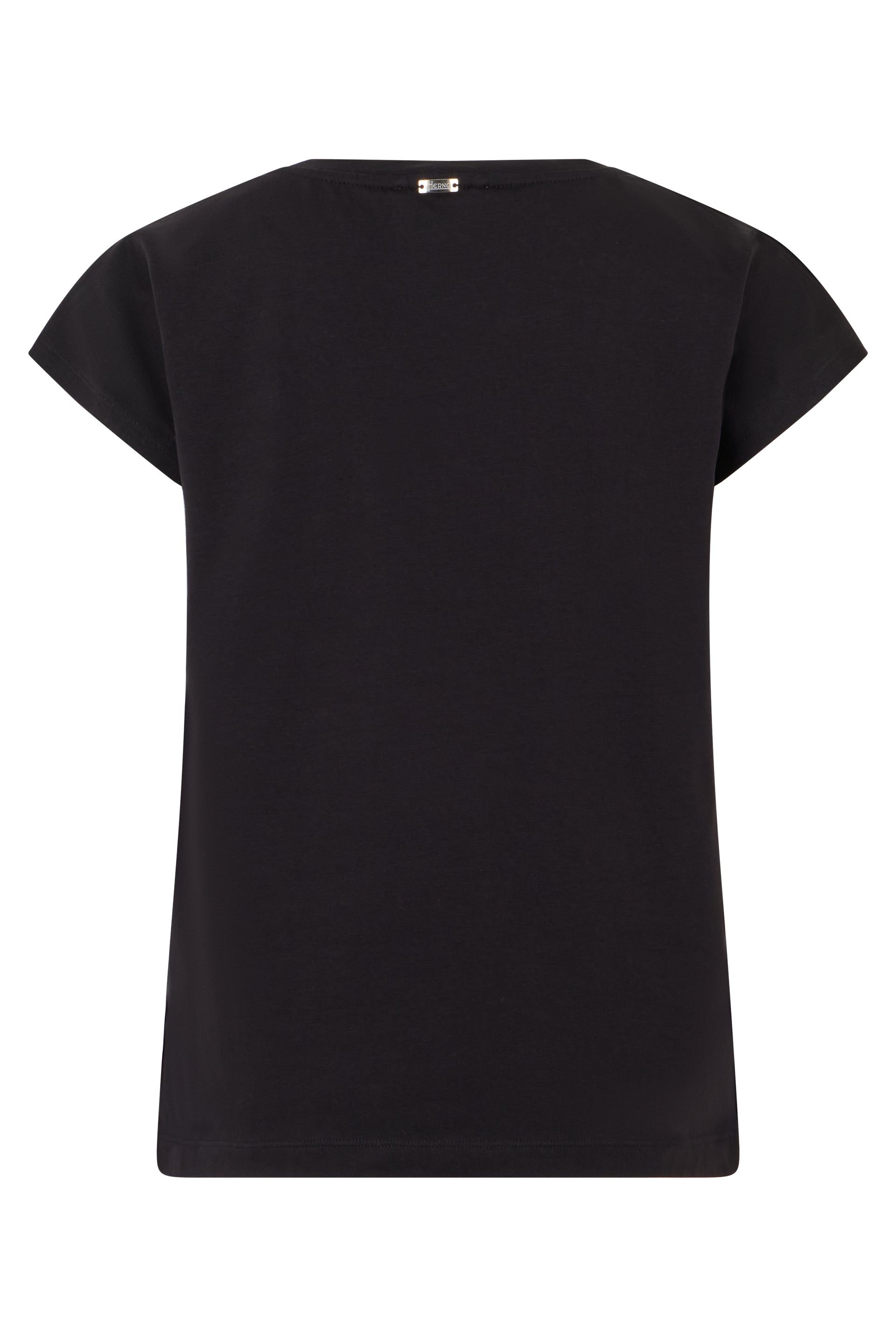Black cotton T-shirt