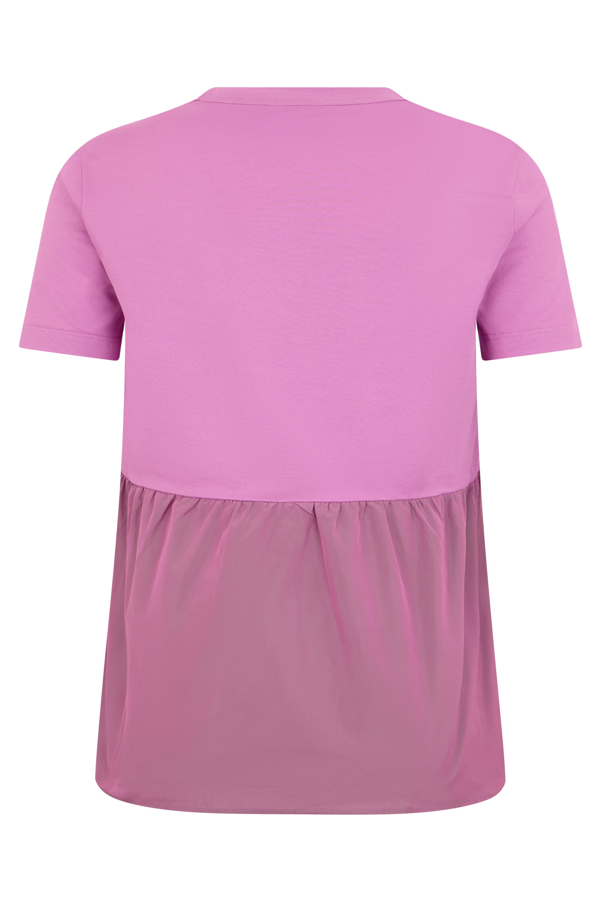 Pink t-shirt dress with insert on the back