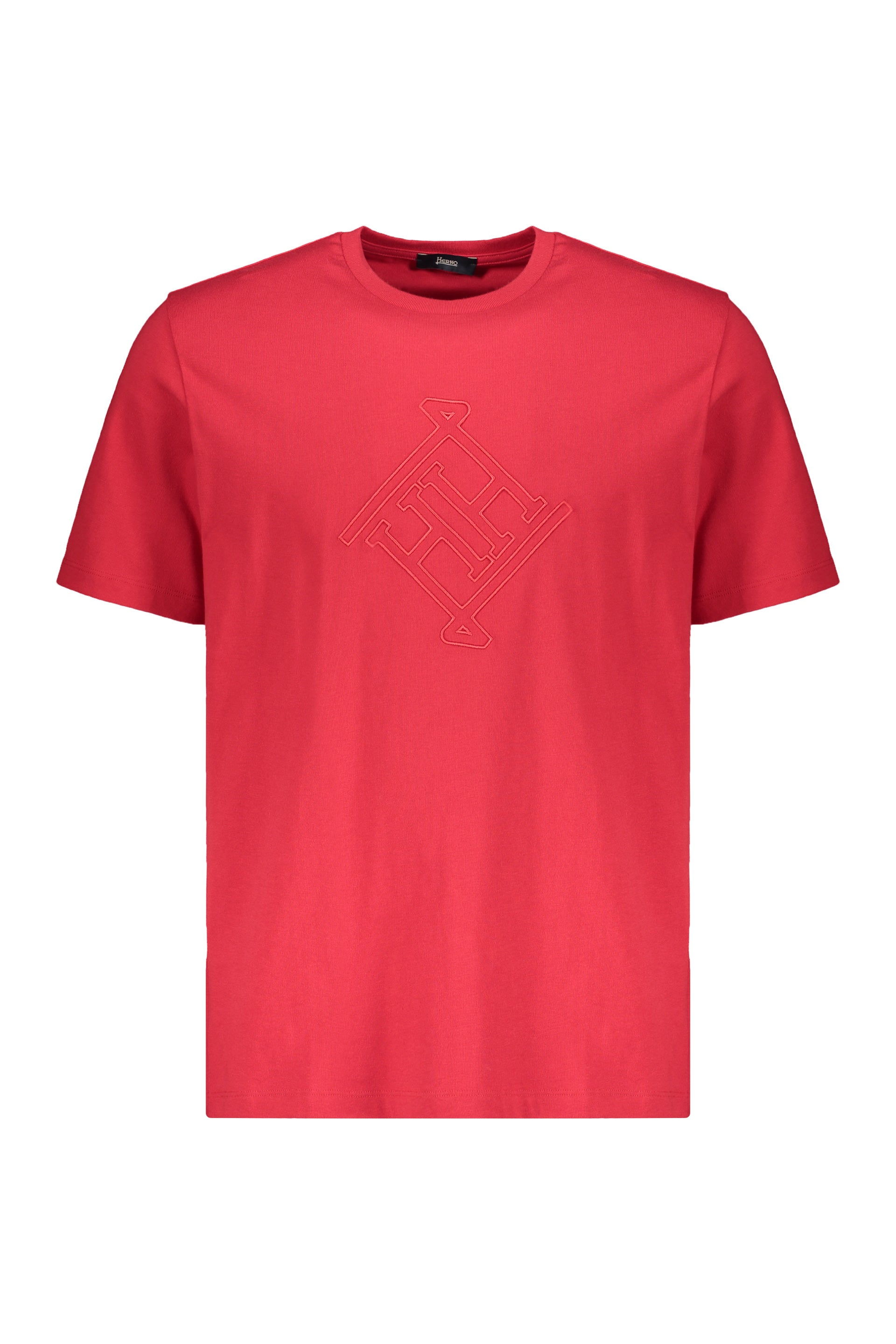 Red comfortable T-shirt, versatile short sleeves