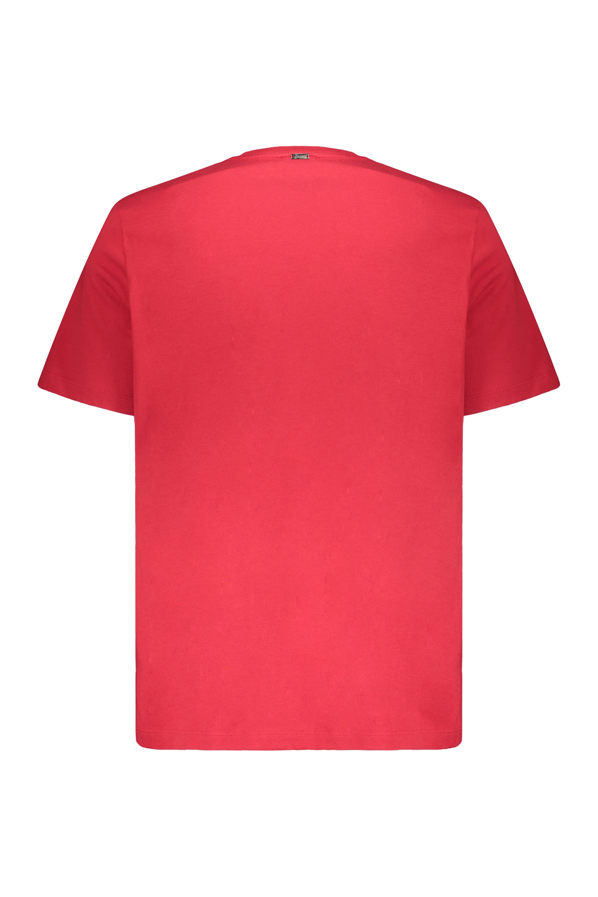 Red comfortable T-shirt, versatile short sleeves