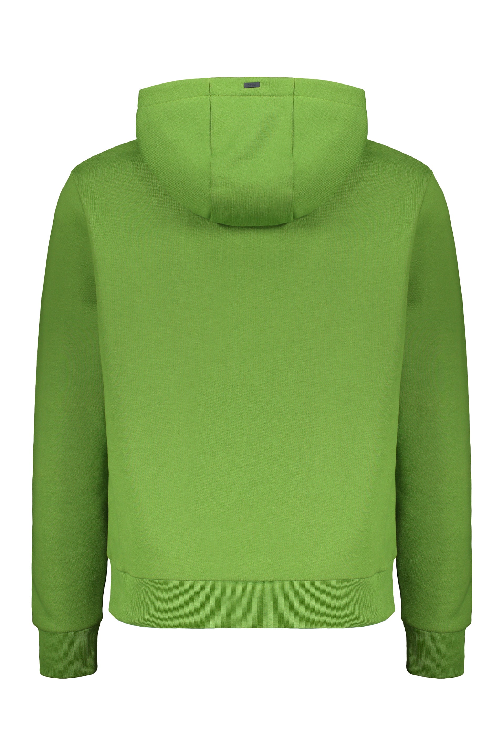 Green hoodie, casual comfort style