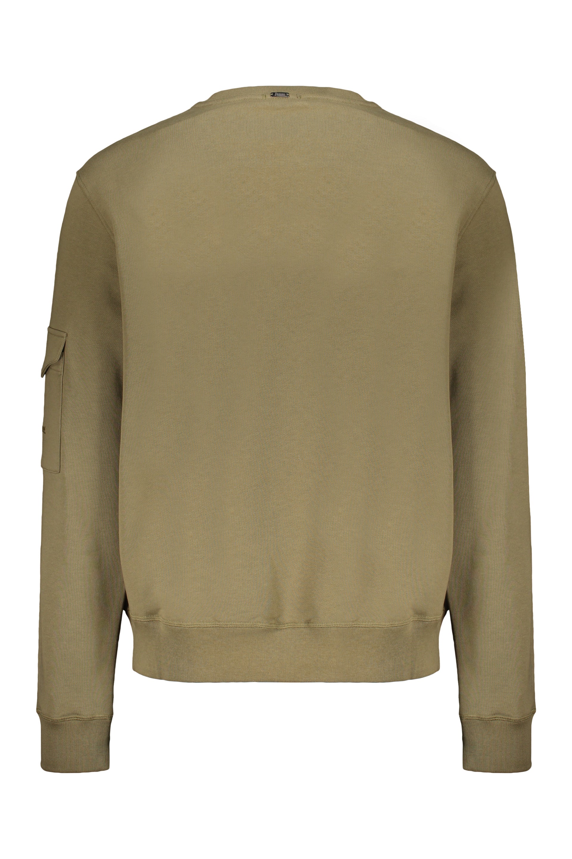 Olive versatile sweater with long sleeves