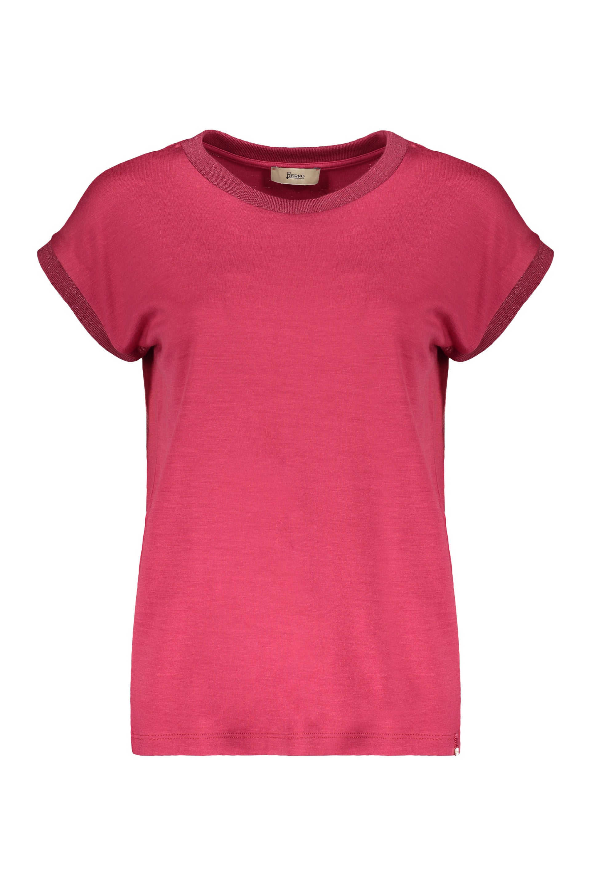 Red wool T-shirt, daily comfort guaranteed