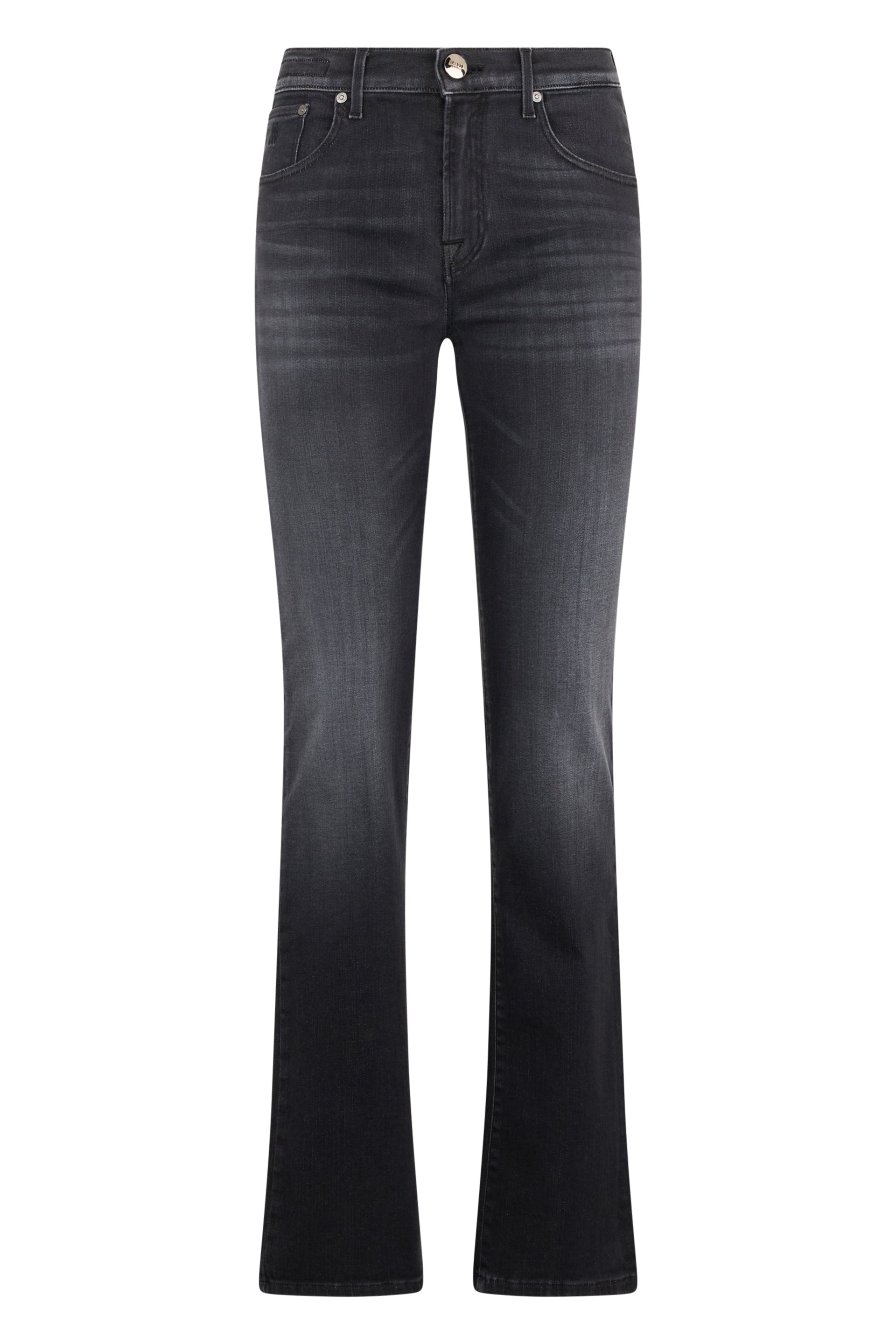 Black flared jeans elegant for any occasion.