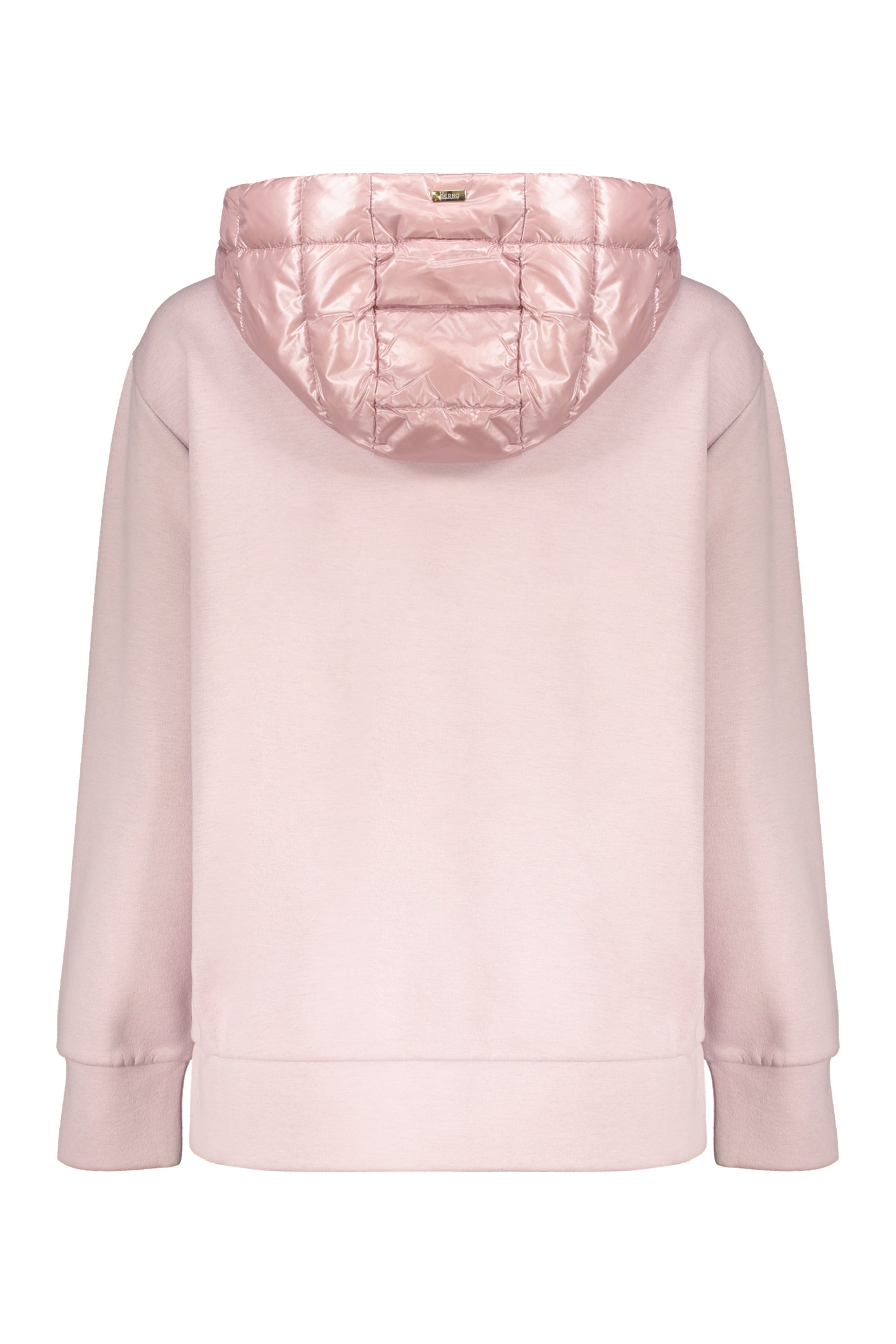 Light padded pink jacket with hood and zip
