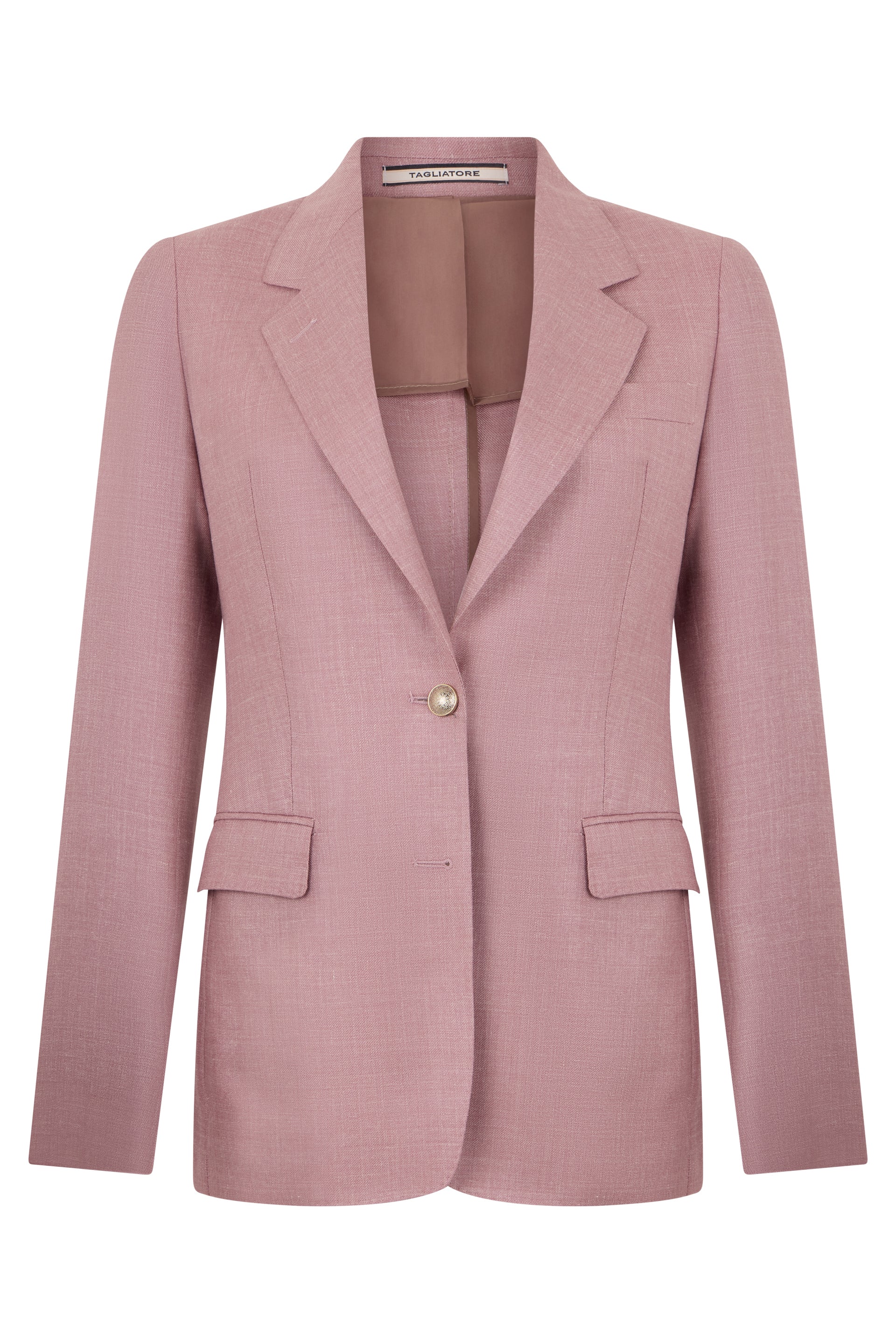Single-breasted blazer in viscose blend