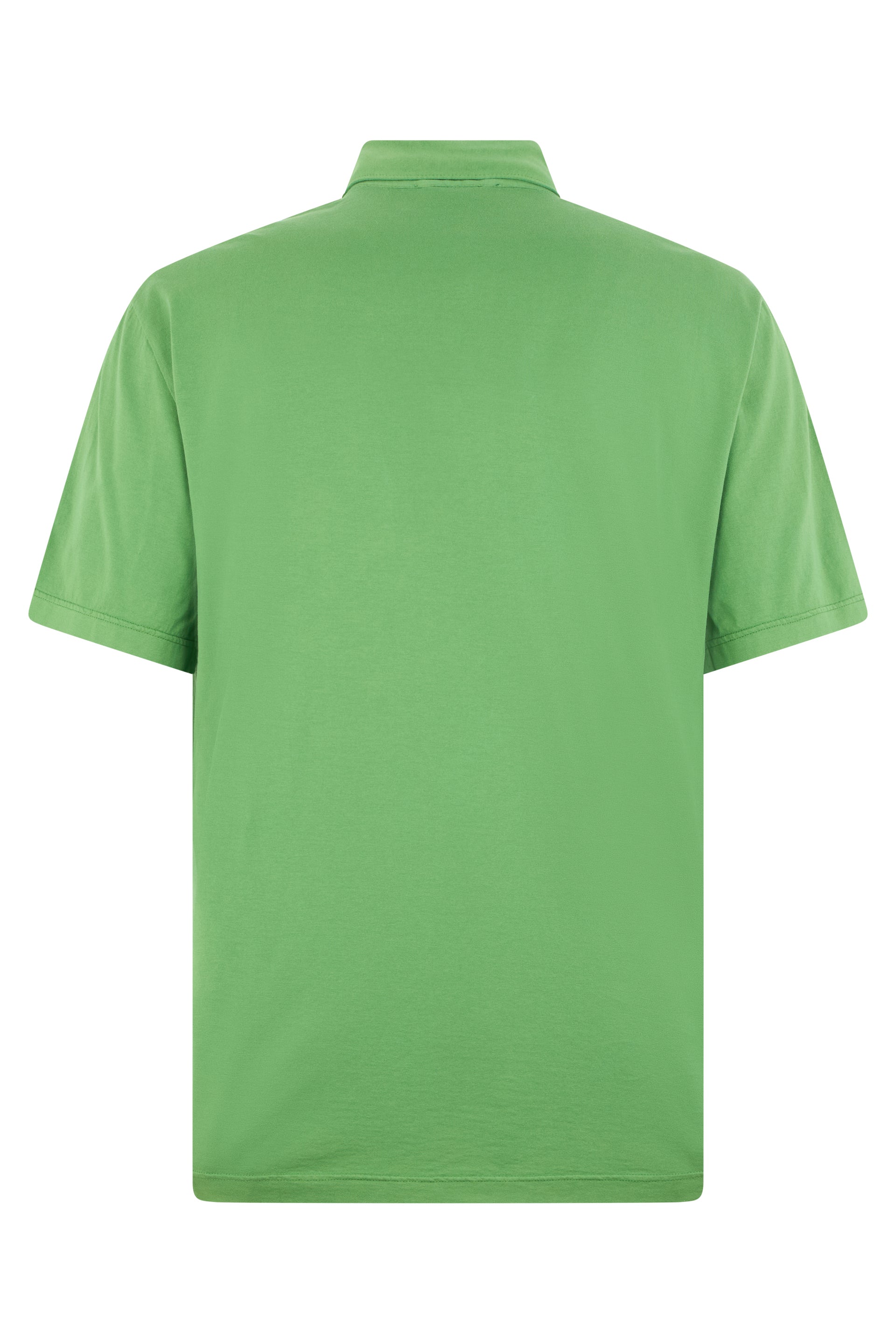 Green polo shirt with short sleeves and a casual and versatile design