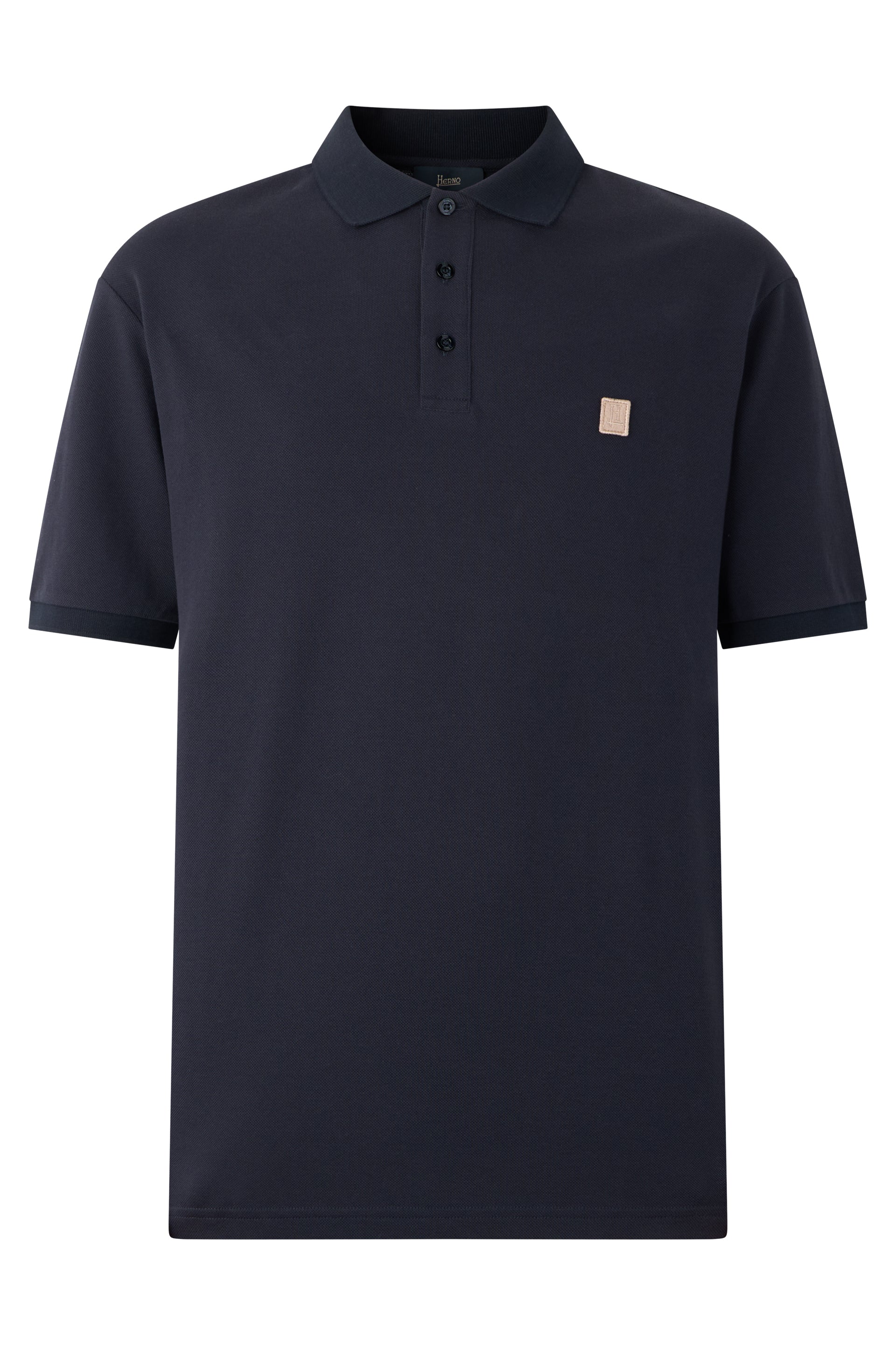 Dark blue polo, minimal and versatile