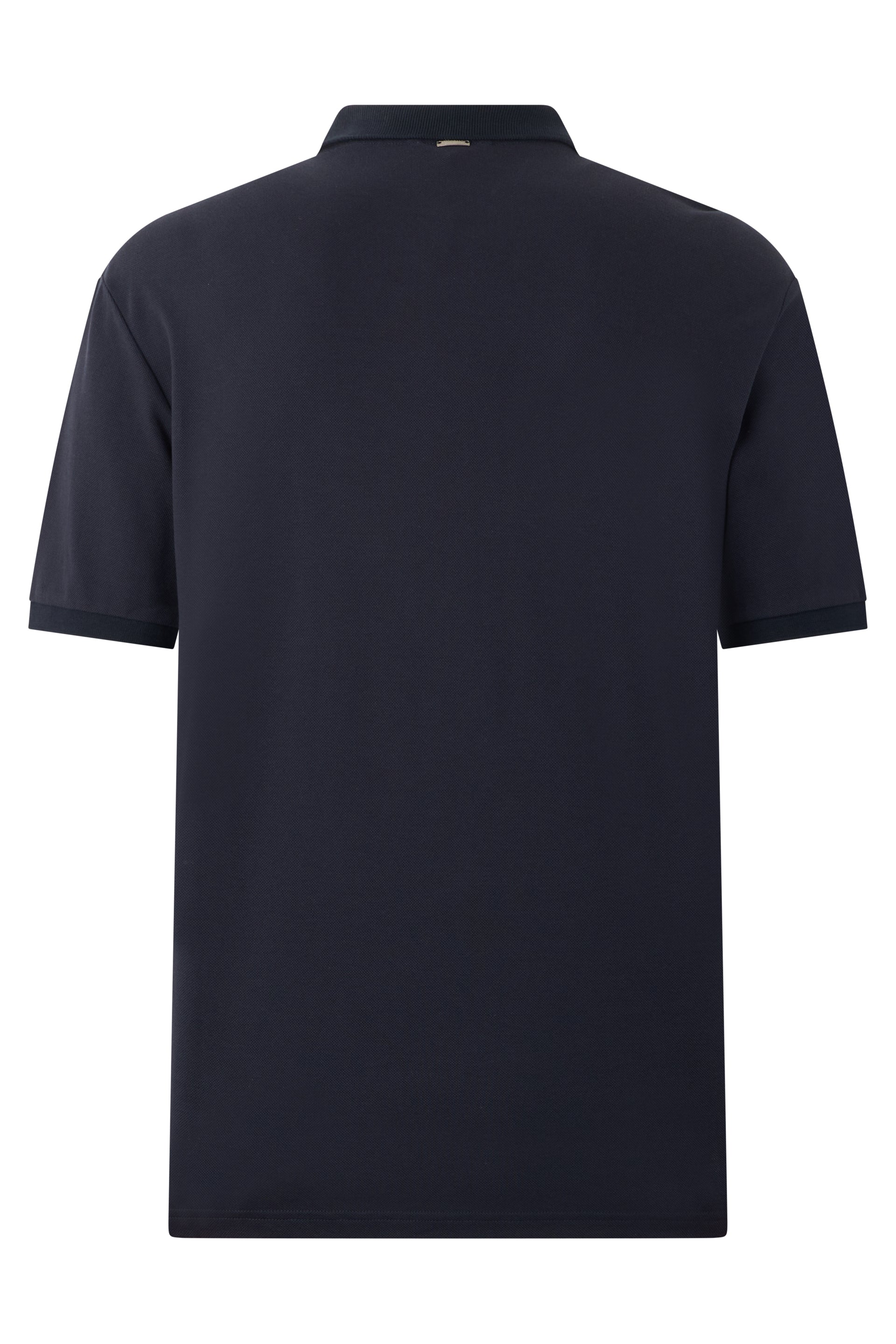 Dark blue polo, minimal and versatile