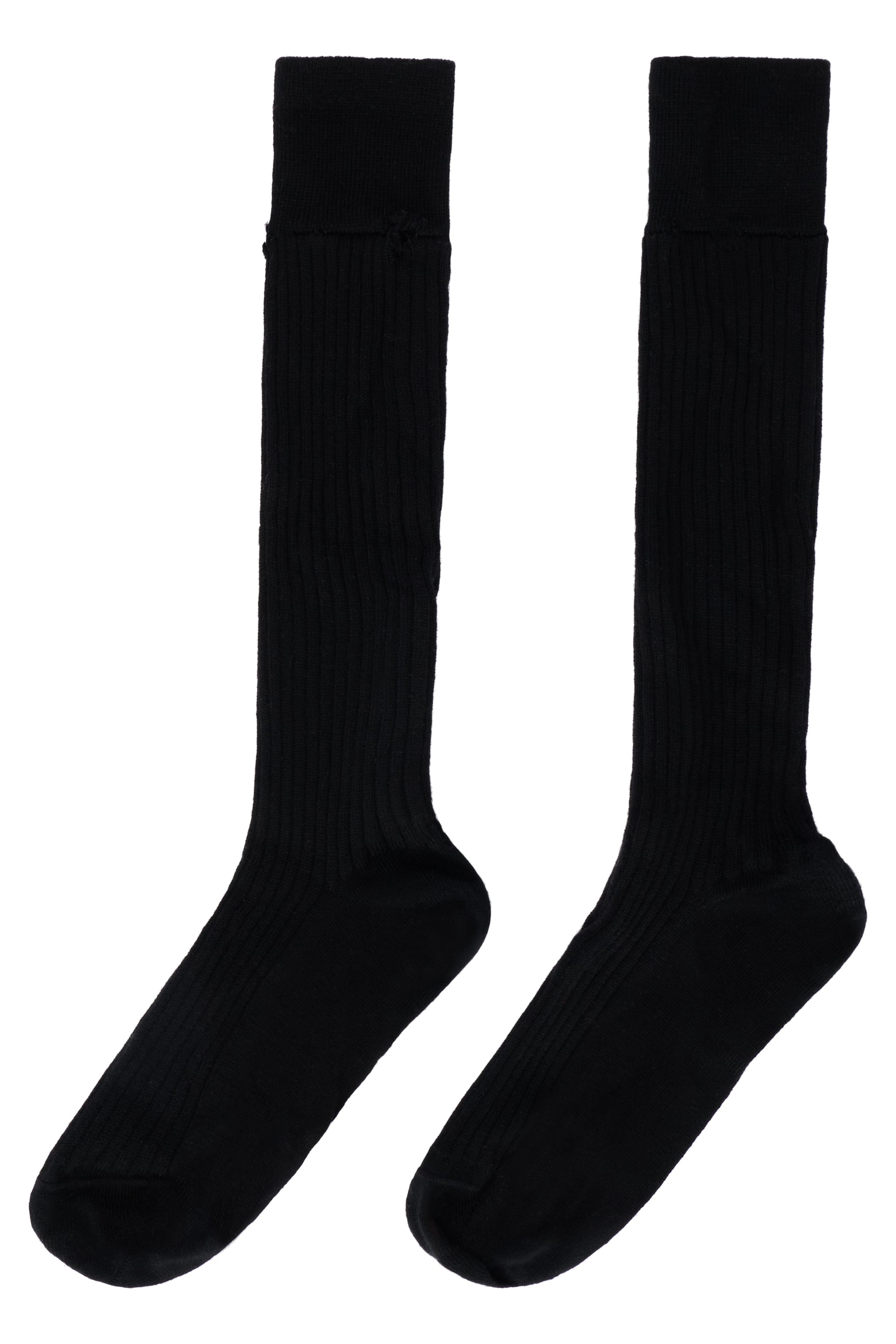 Long black socks, soft and durable.