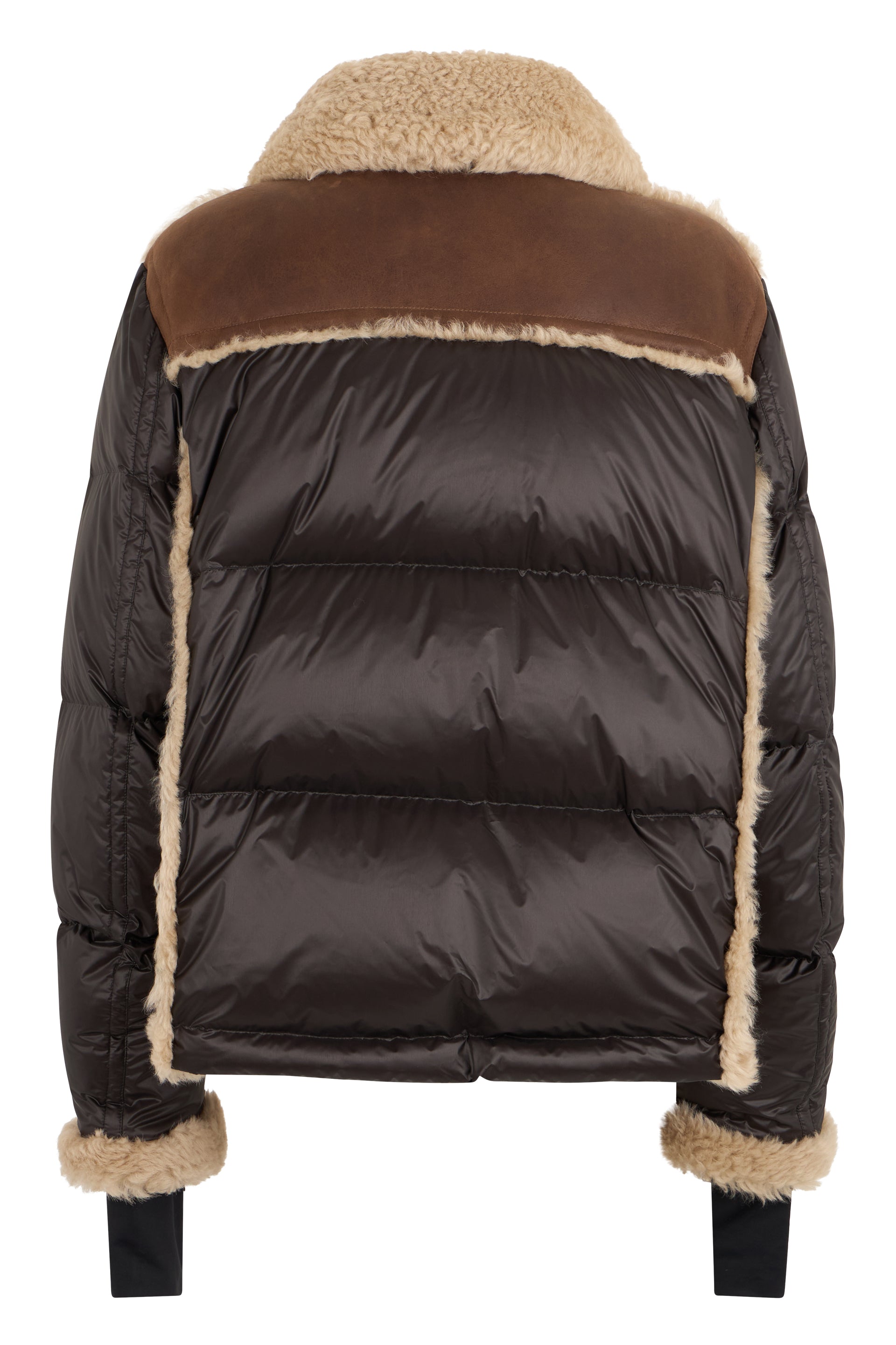 Padded jacket in nappa and shearling Argens