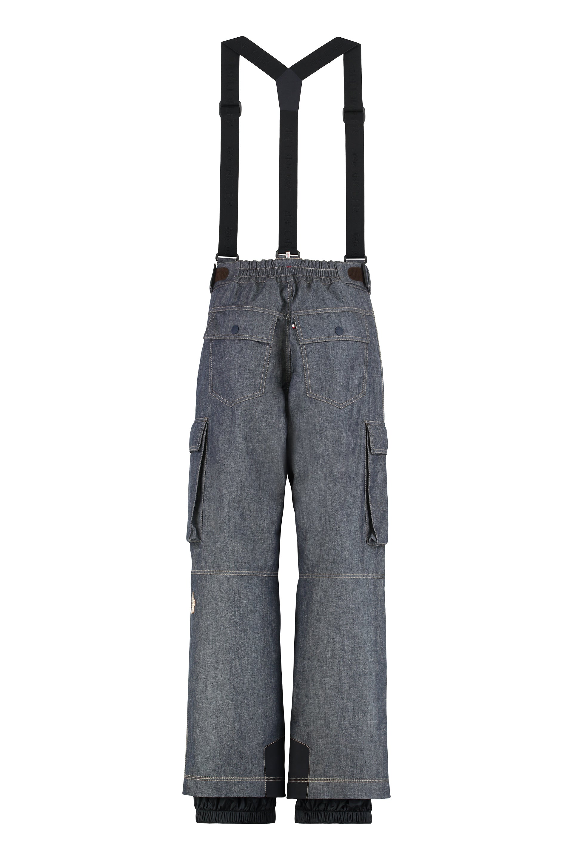 Ski bib overall padded in denim