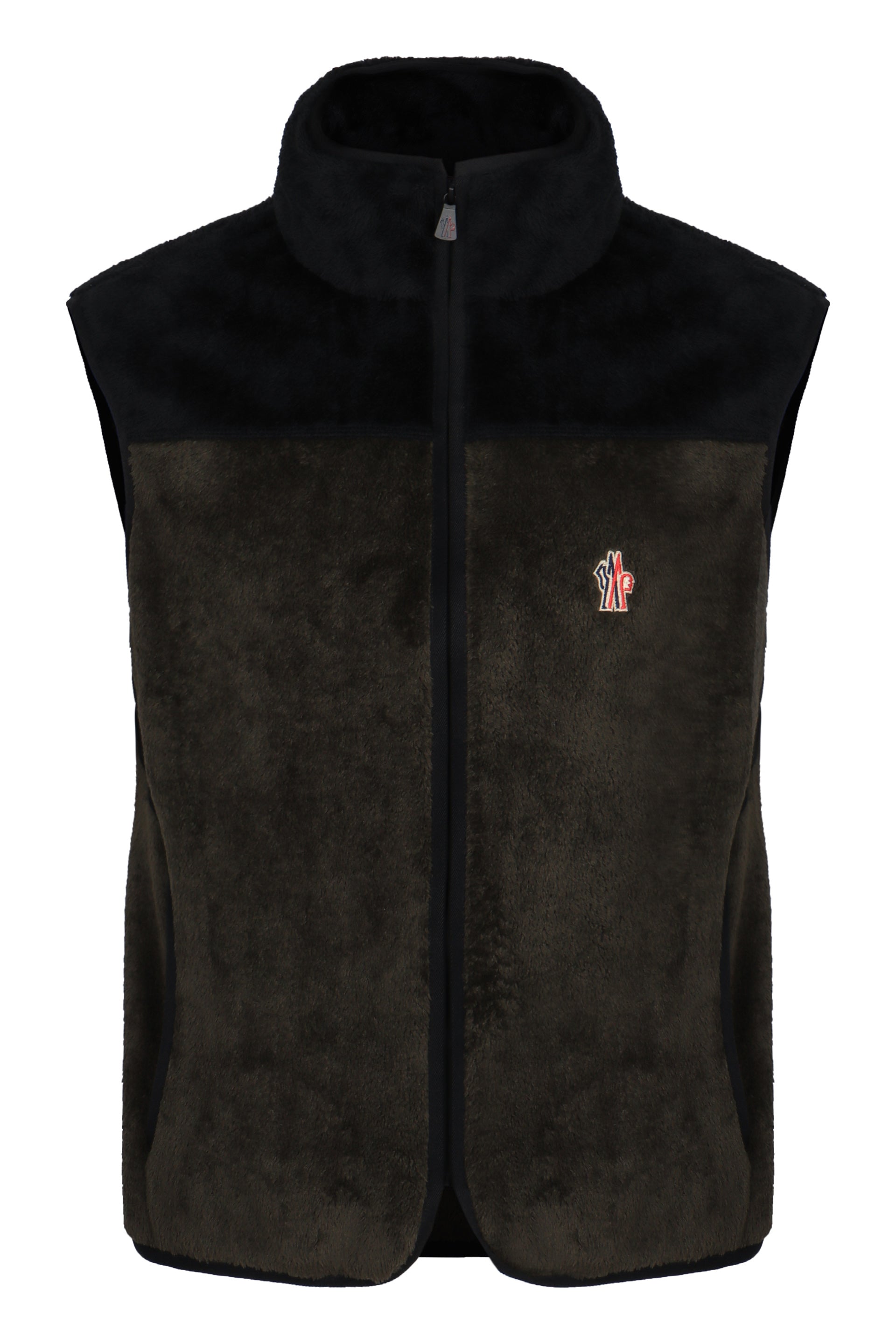 Padded fleece gilet