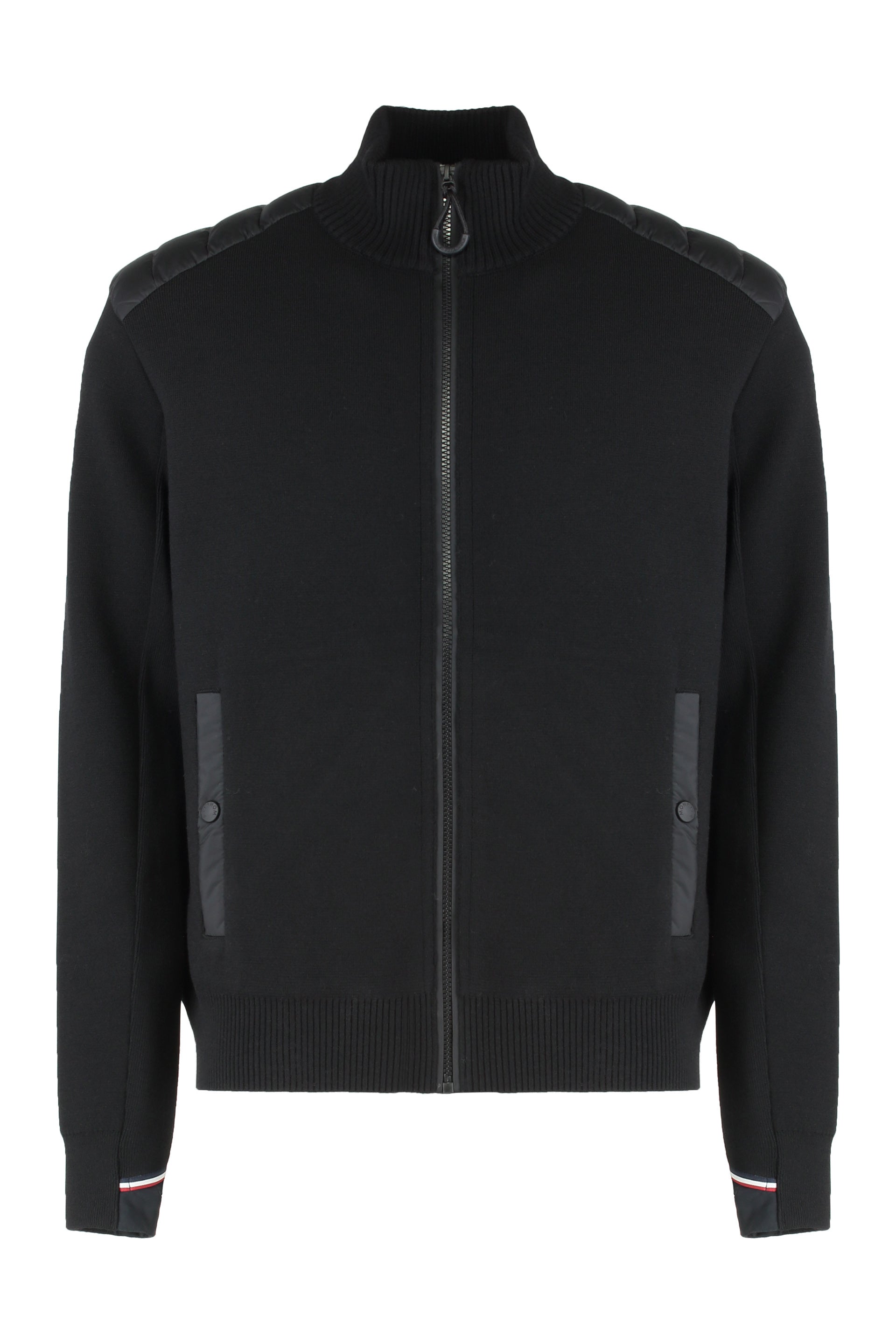 Padded cardigan in wool