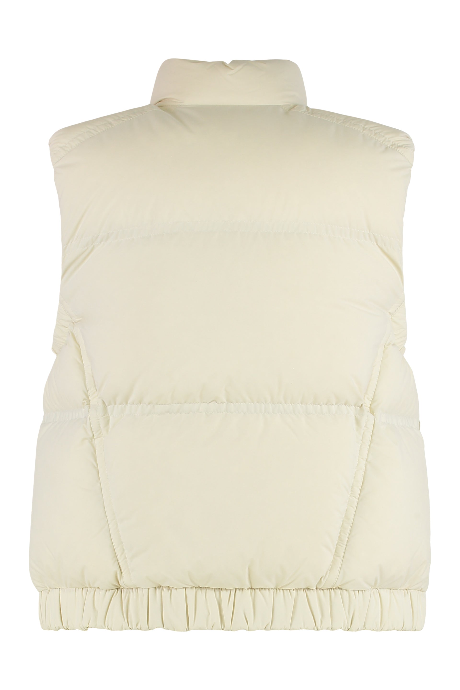Padded Gilet in Down Beige