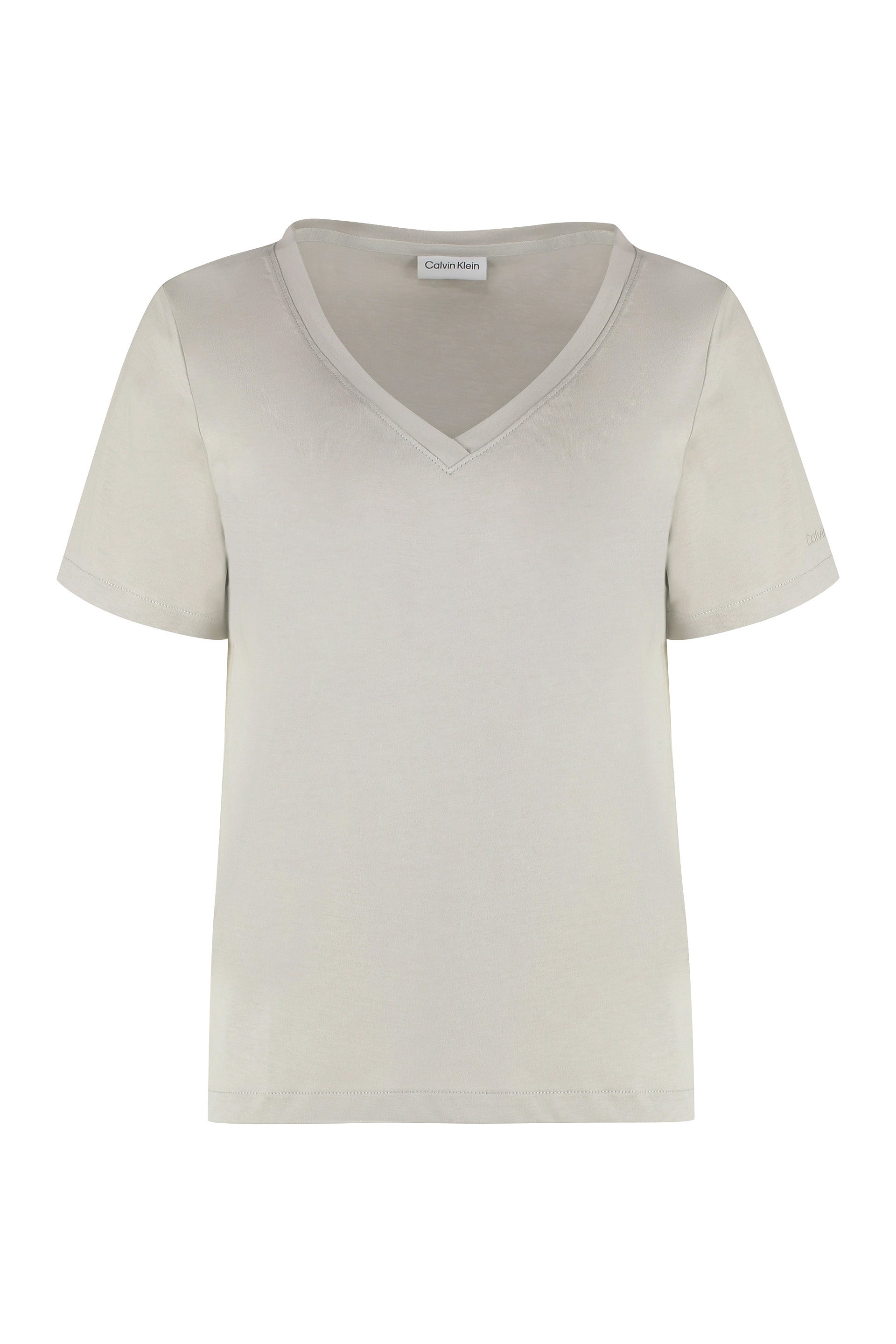 V-neck cotton T-shirt