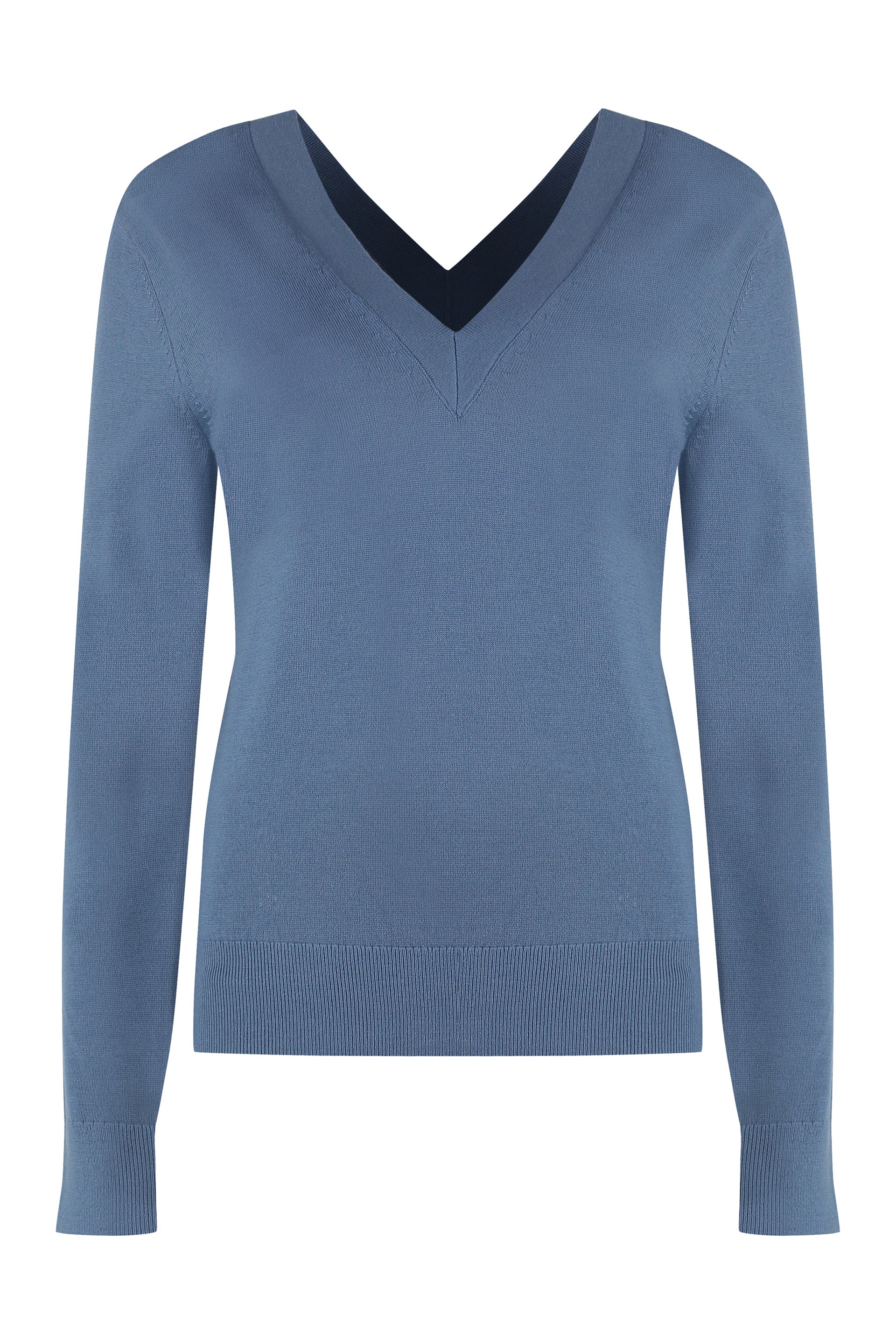 Wool V-neck sweater