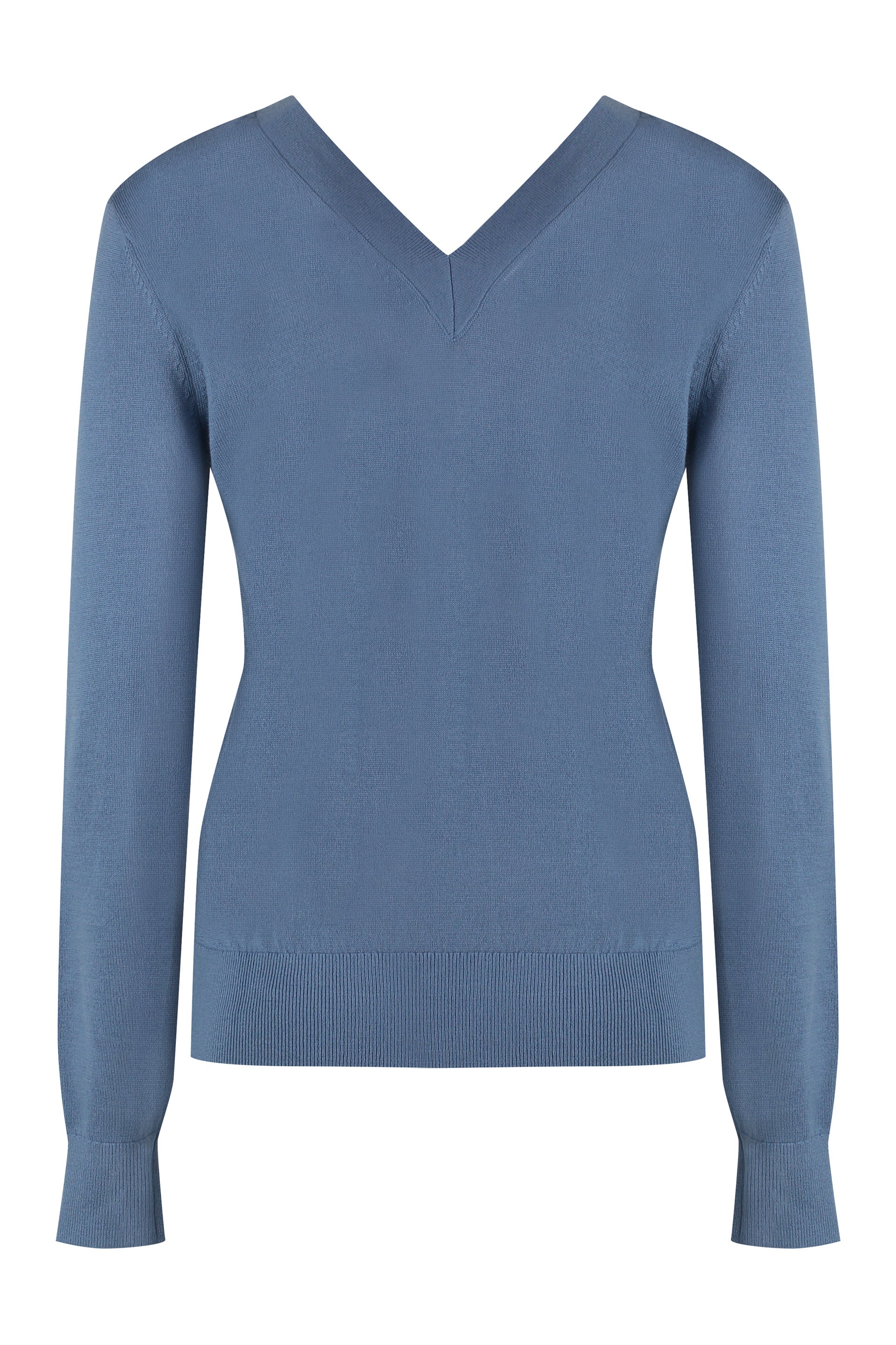 Wool V-neck sweater