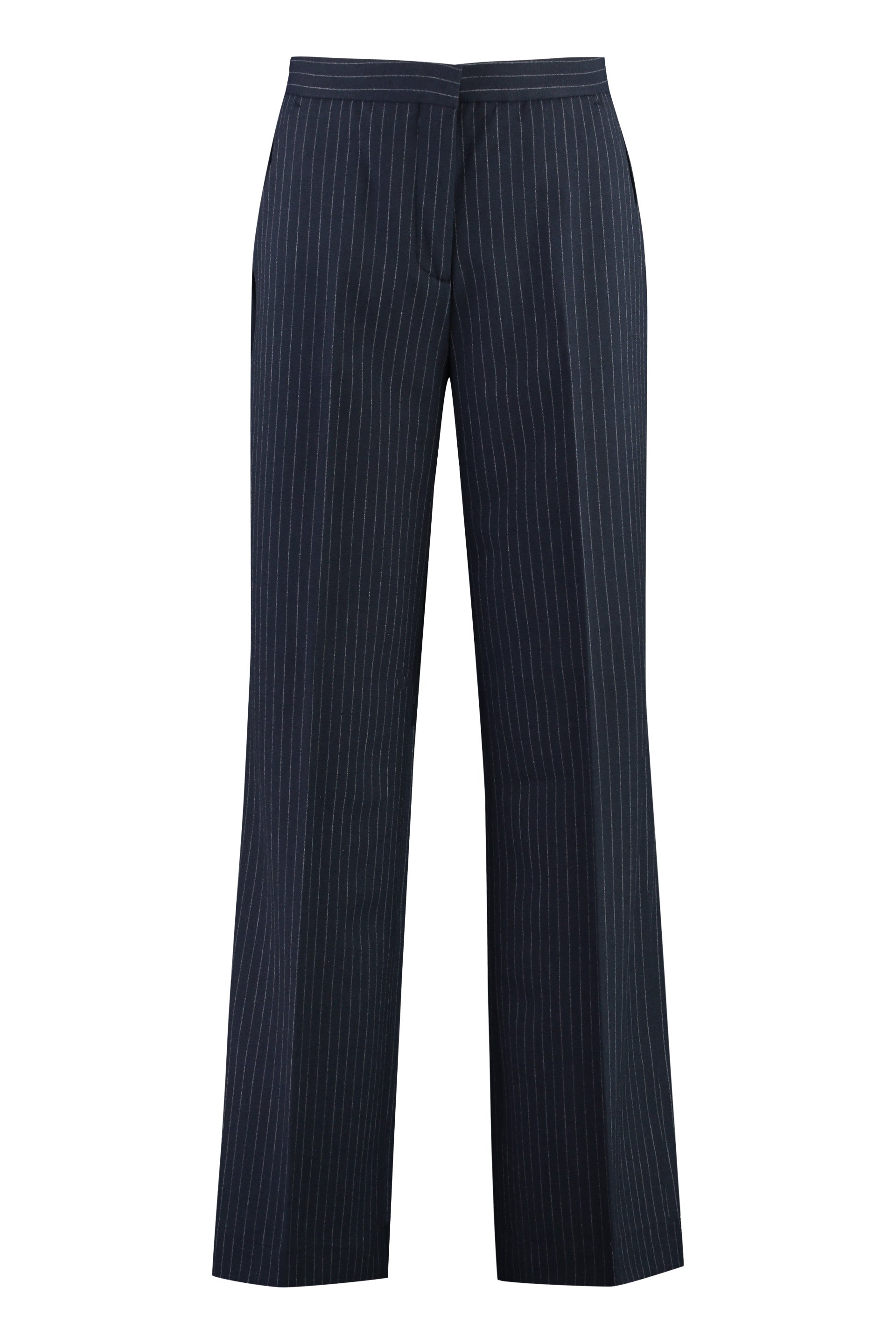 Wool blend trousers