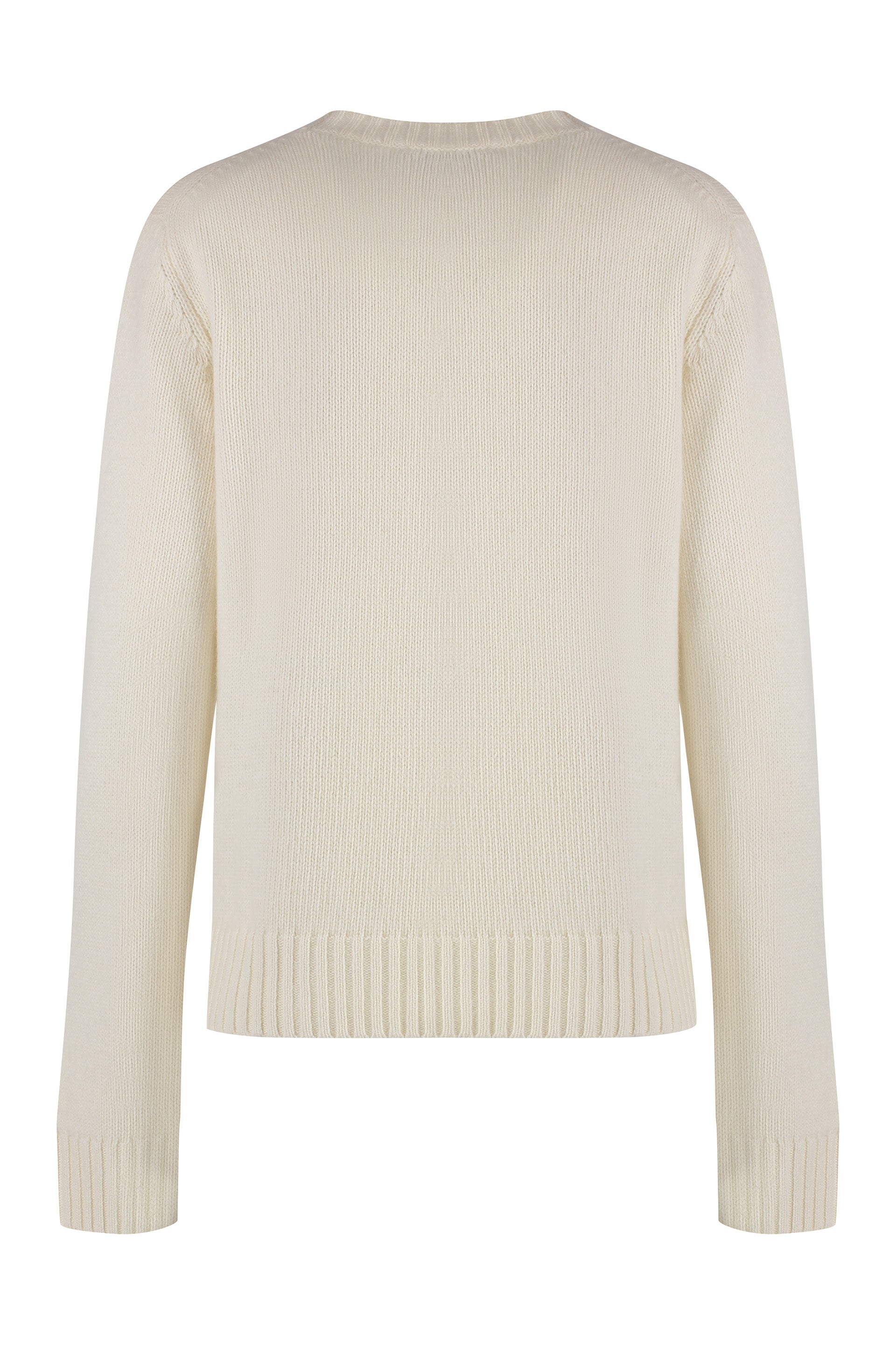 Crew-neck wool sweater