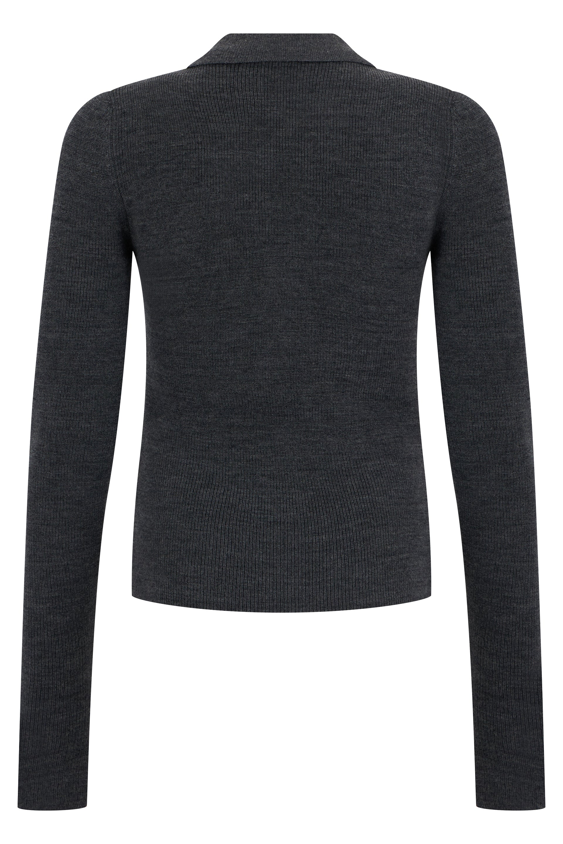 Wool sweater with geometric pattern
