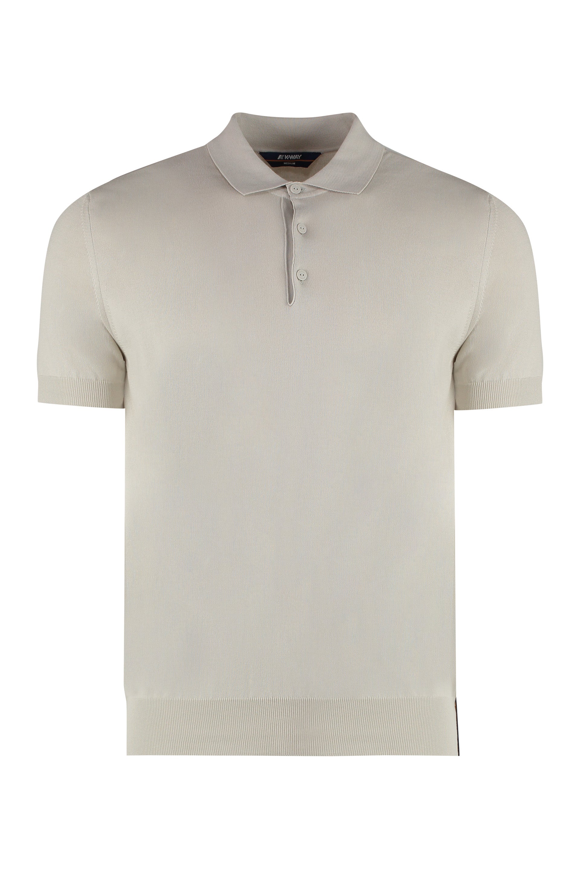 Pleyne knitted cotton polo shirt