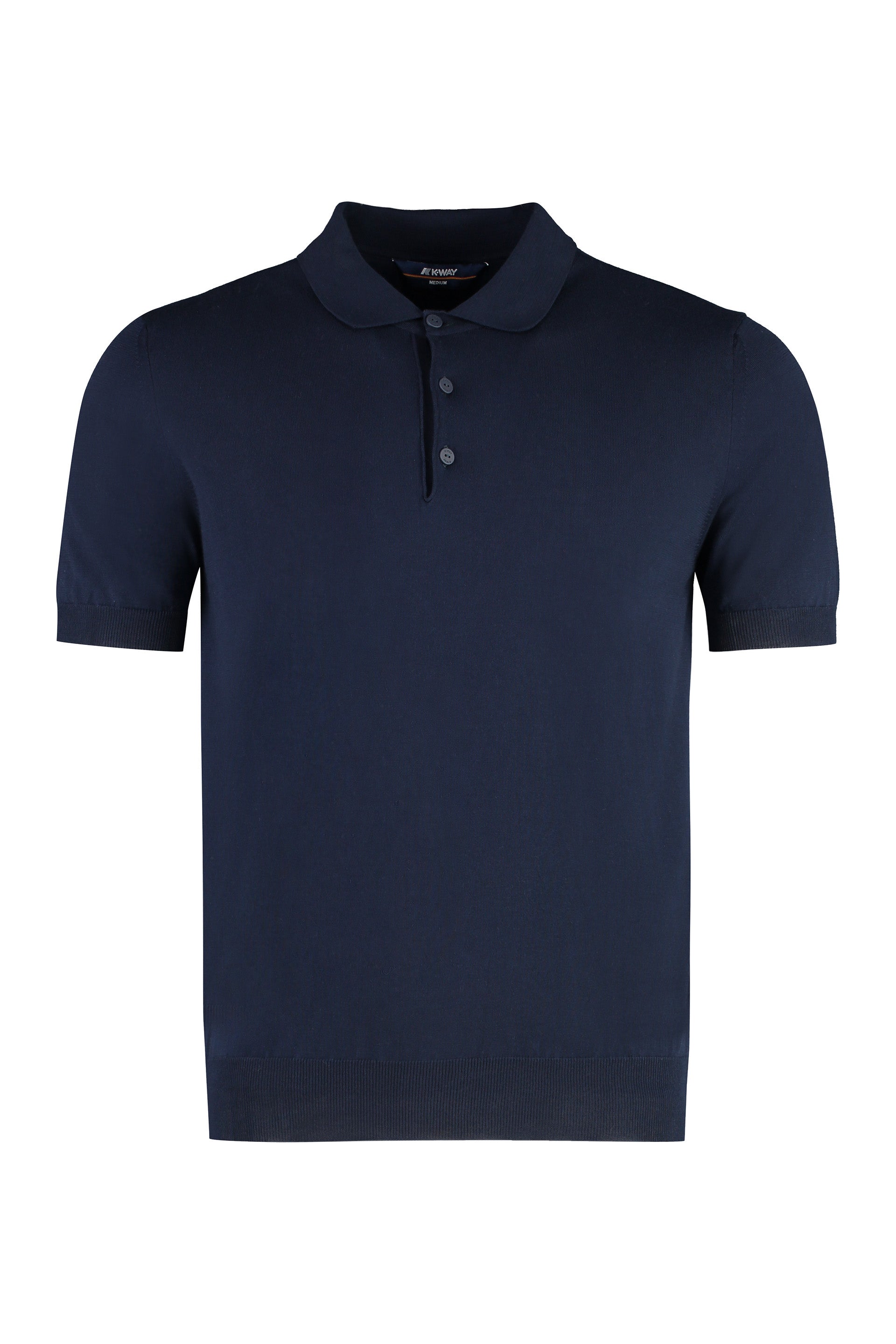 Pleyne knitted cotton polo shirt