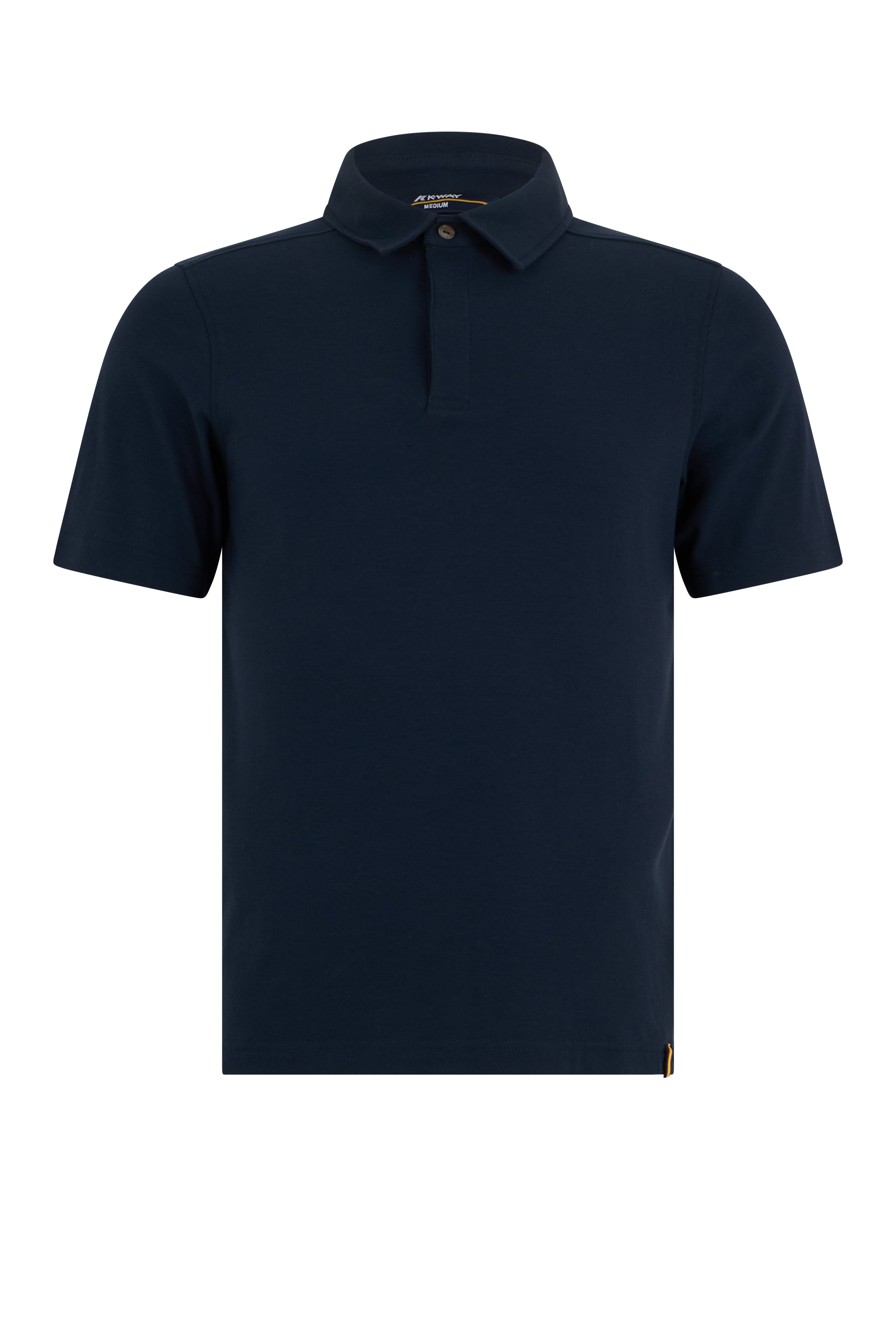 Cotton polo with short sleeves