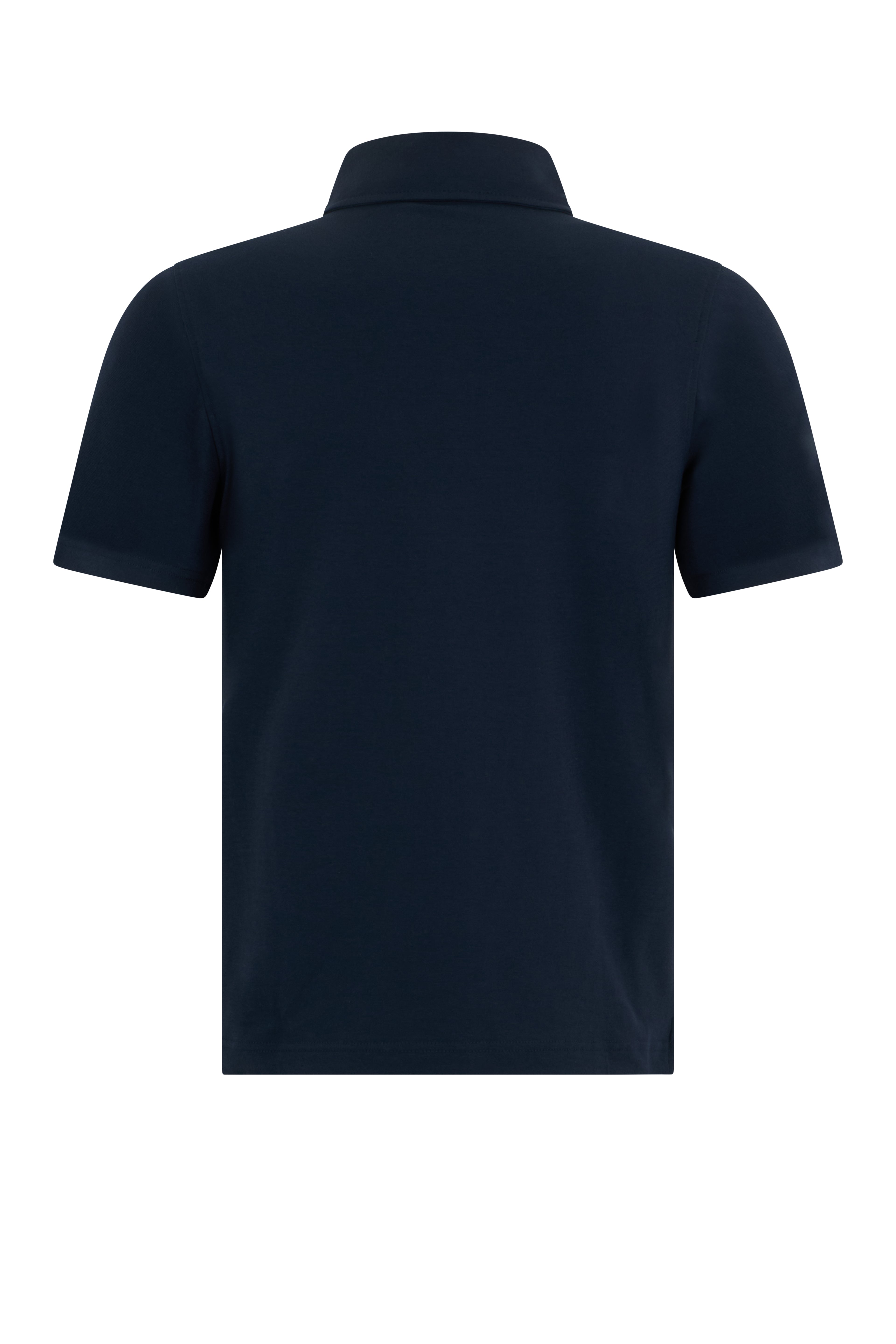 Cotton polo with short sleeves