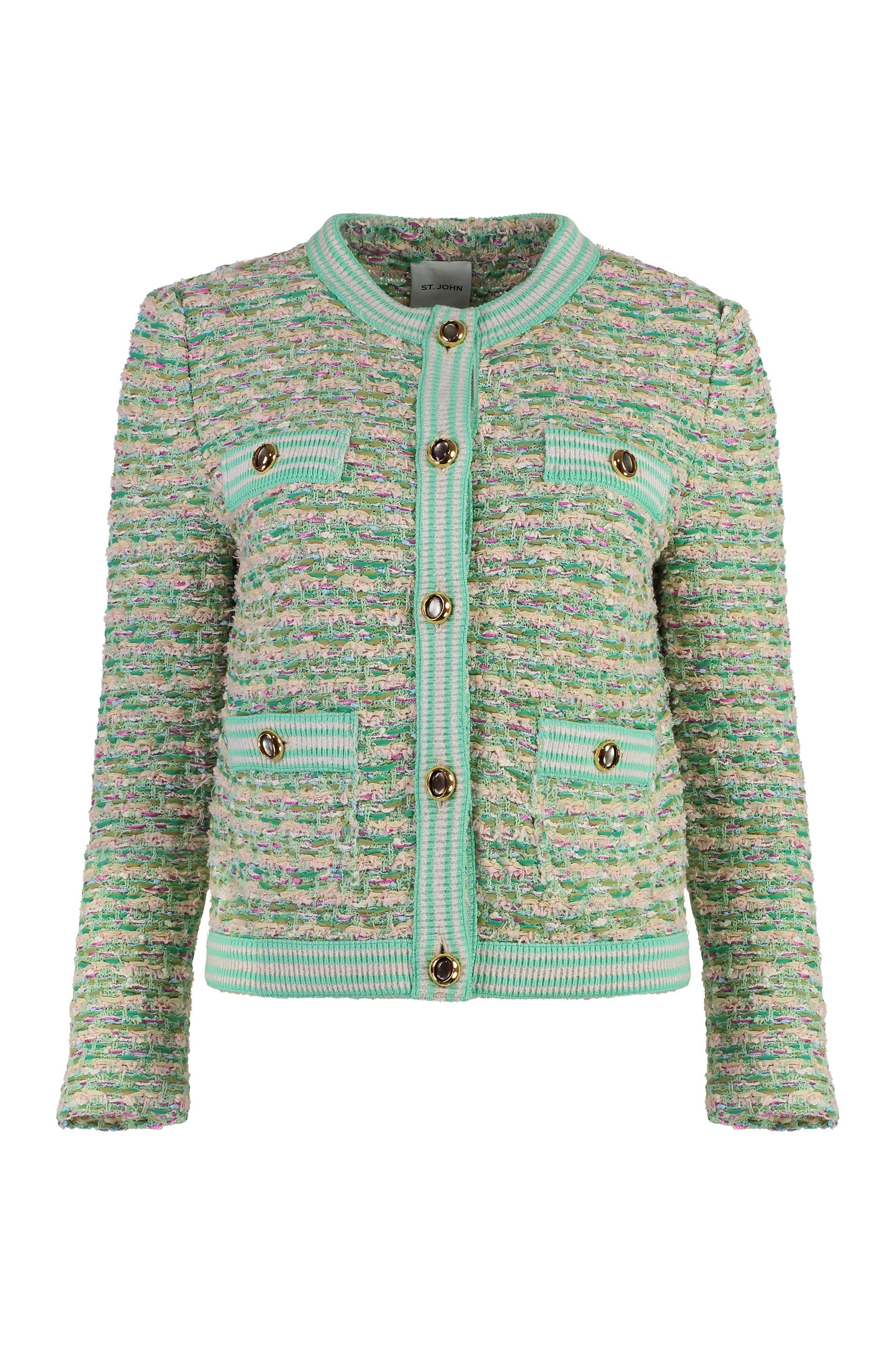 Multicolor tweed jacket