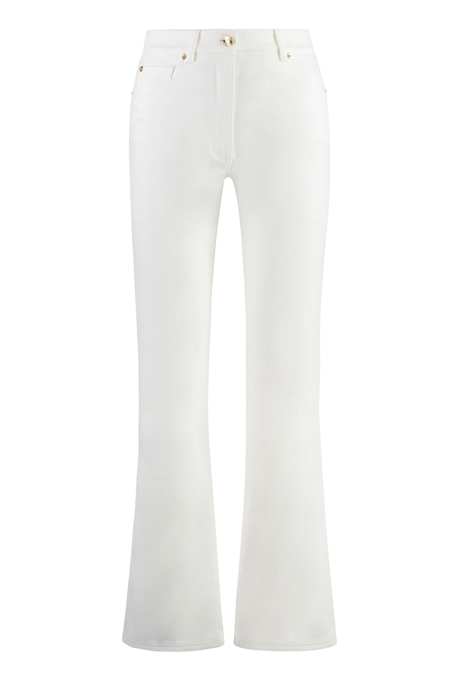 5-pocket straight-leg jeans