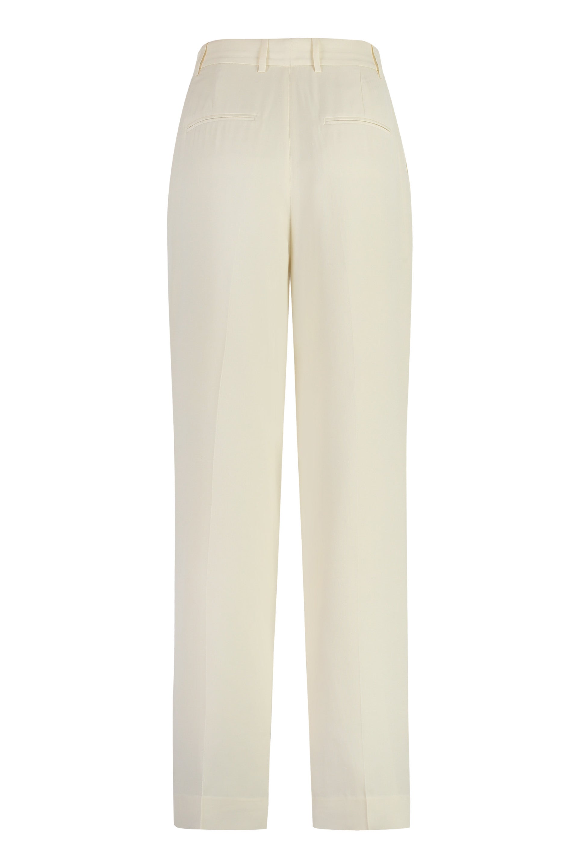 High-waist wide-leg trousers