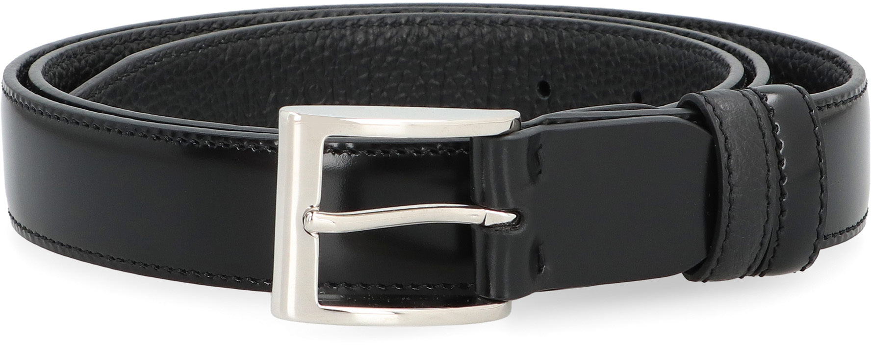 Reversible leather belt