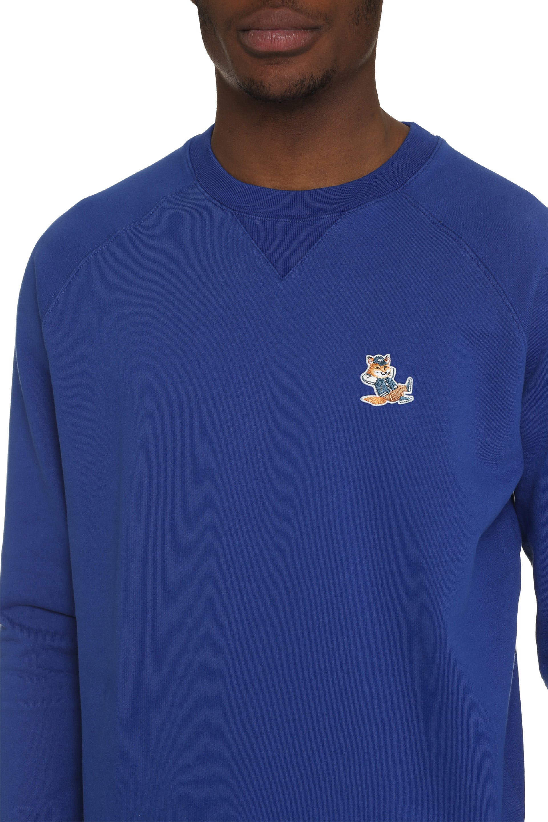 Cotton crew-neck sweatshirt