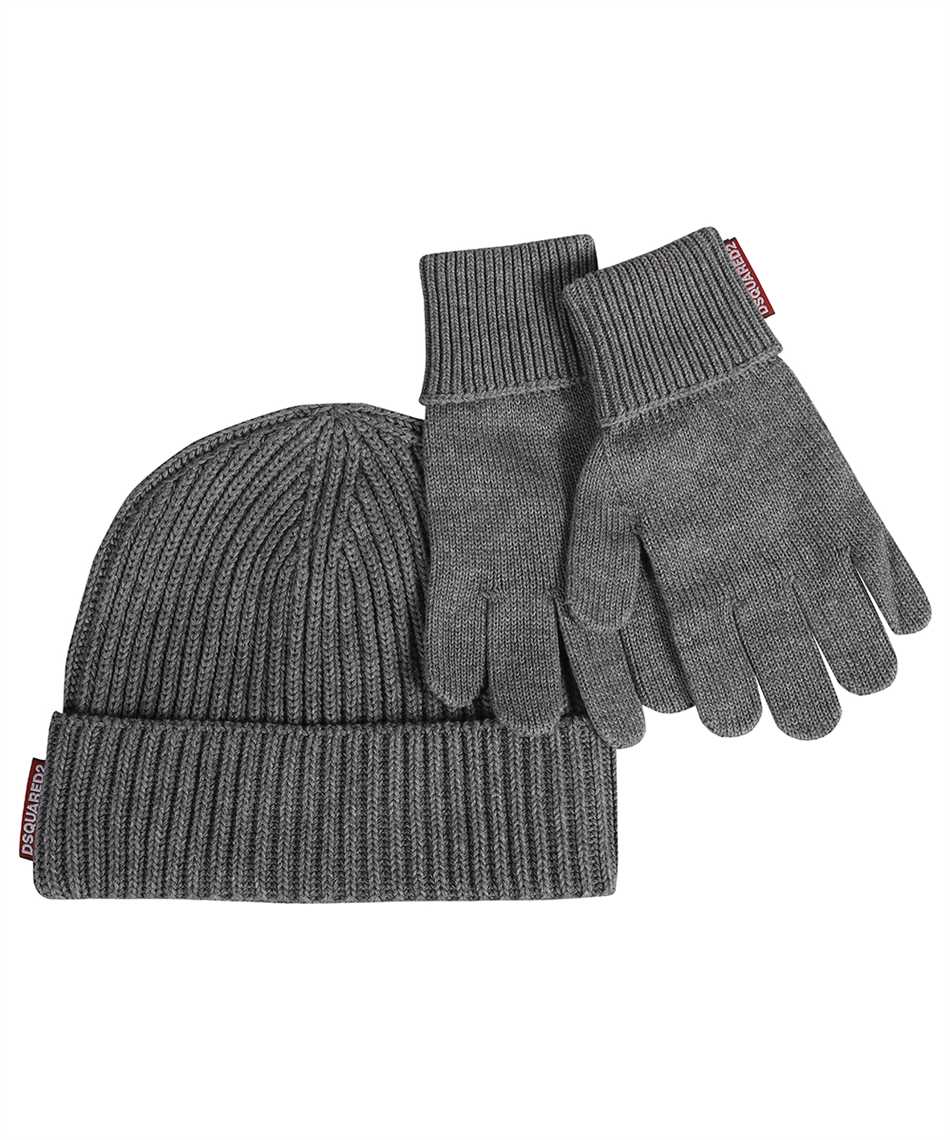 Knitted hat and gloves set