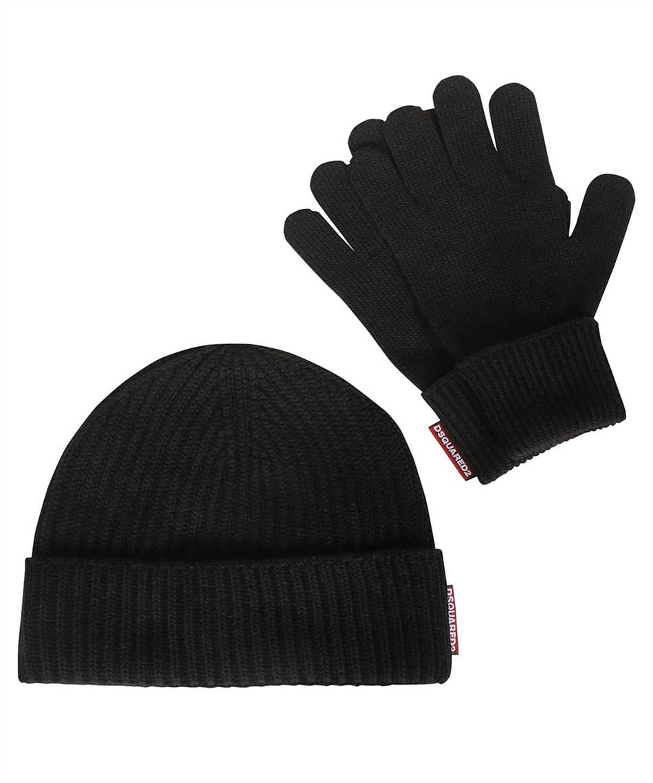 Knitted hat and gloves set