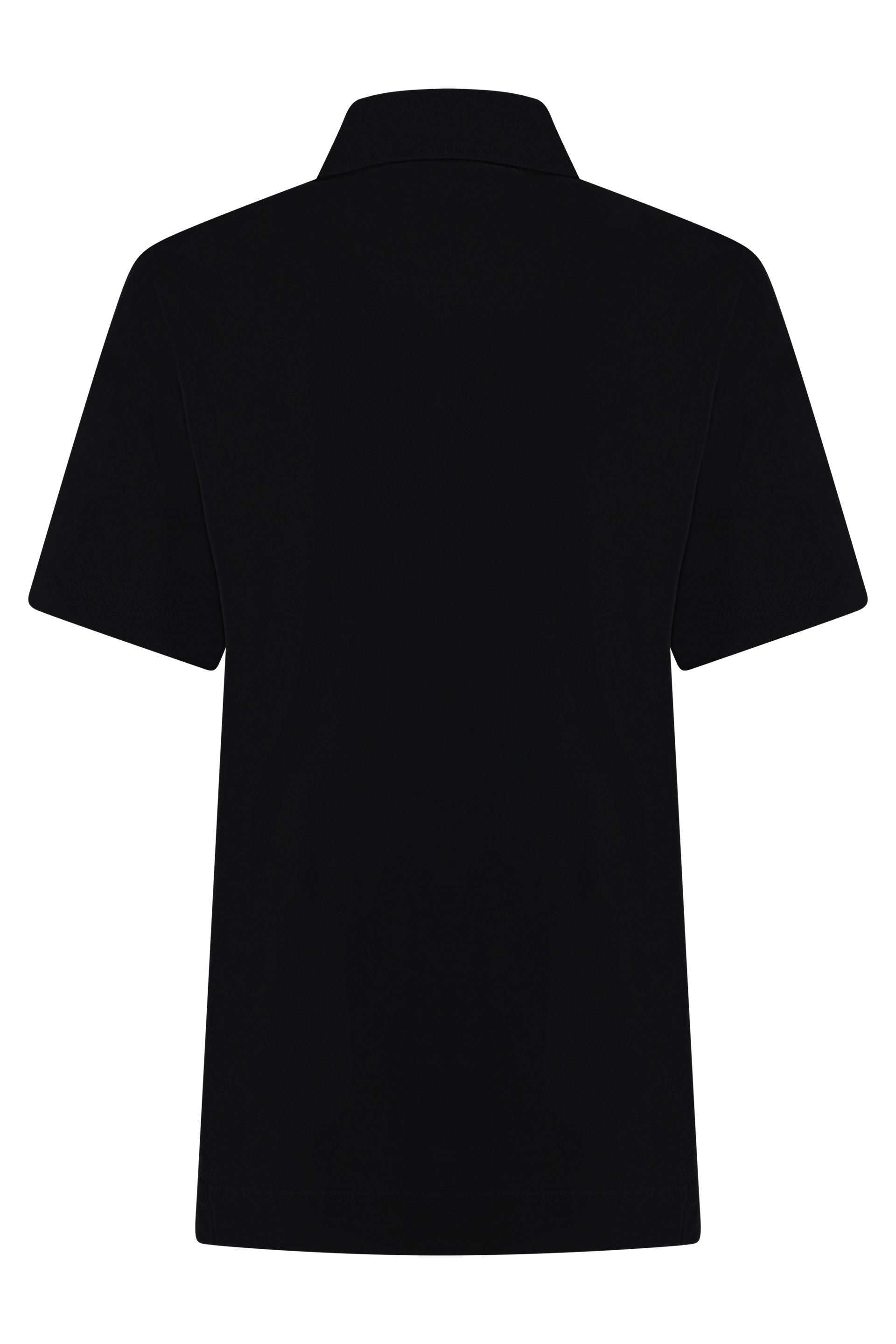 Cotton polo with short sleeves
