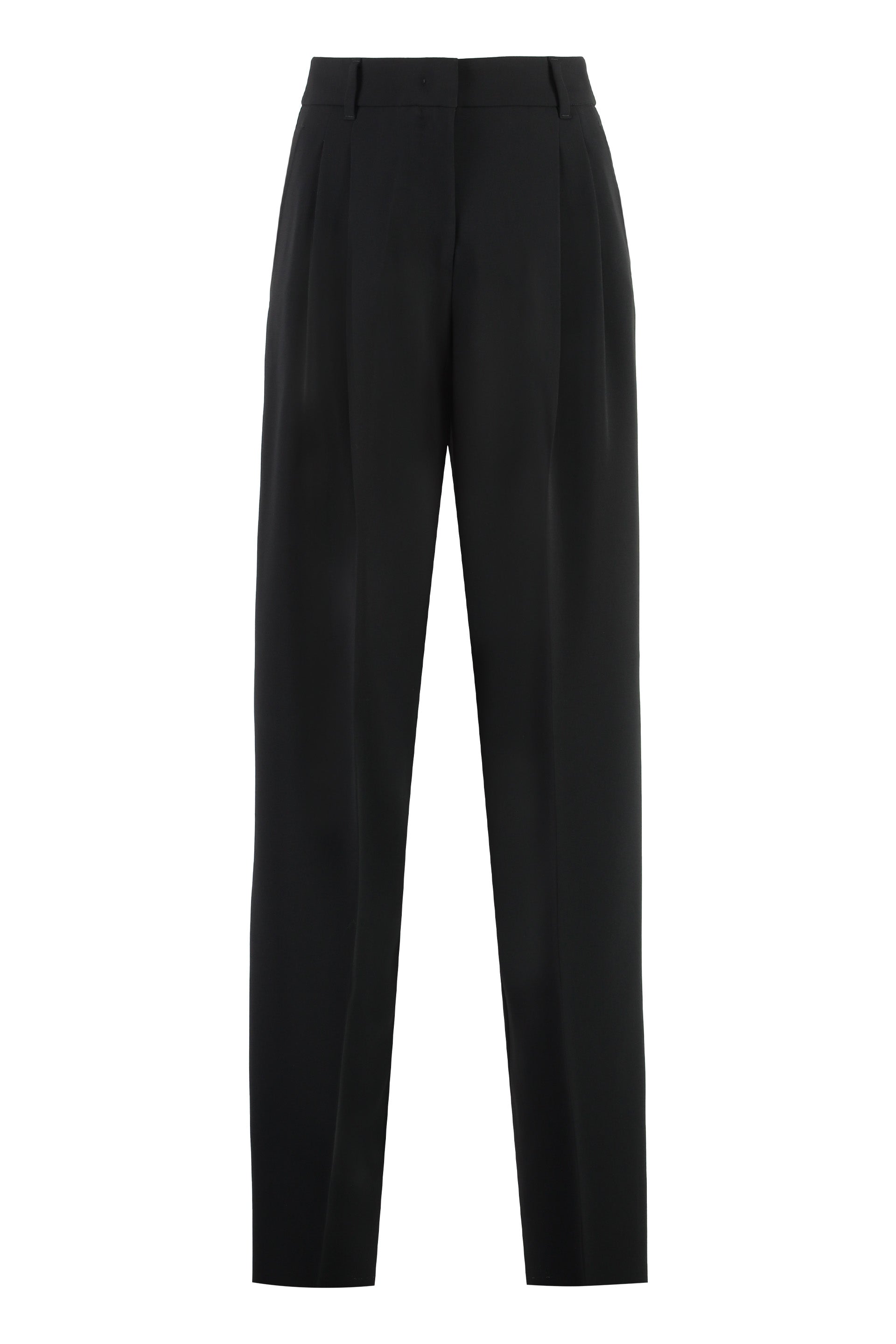 Latina high-waist crêpe trousers