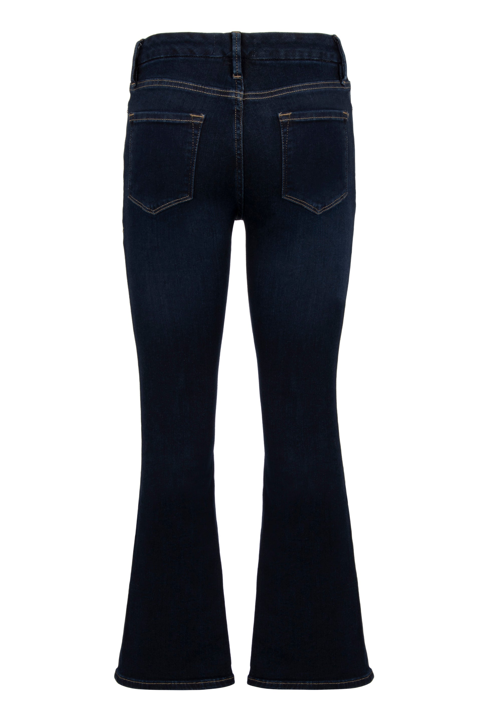 Stretch cotton cropped jeans
