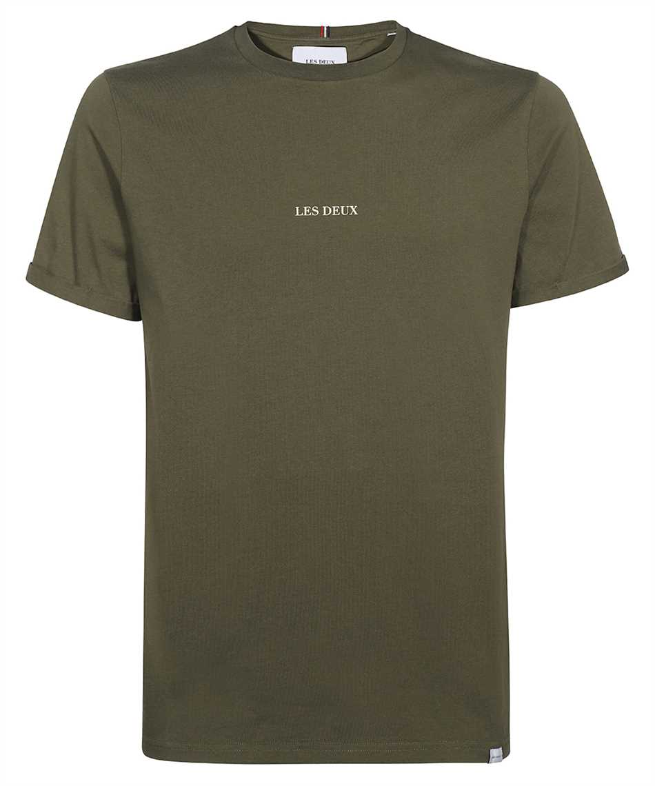 Lens cotton crew-neck T-shirt