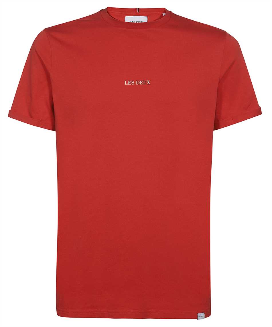 Lens cotton crew-neck T-shirt