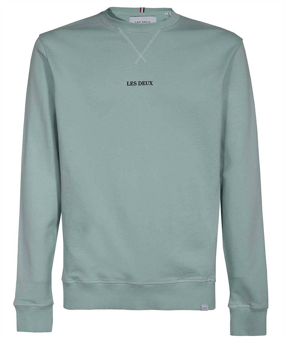 Lens cotton crew-neck sweatshirt