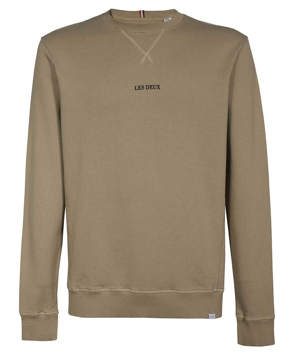 Lens logo detail cotton sweatshirt