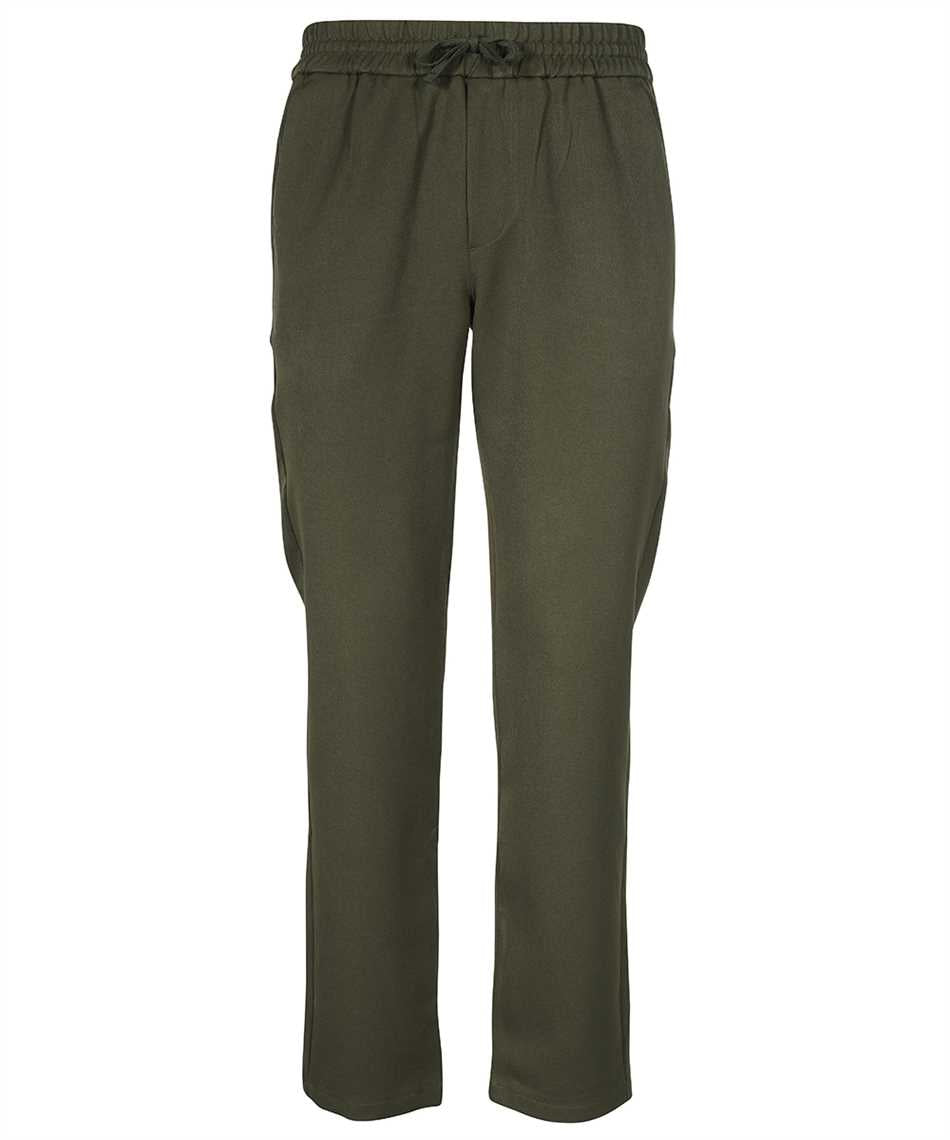 Adjustable drawstring elastic waistband trousers