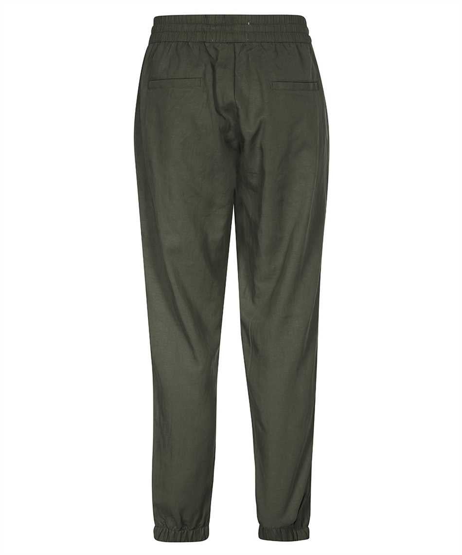 Adjustable drawstring elastic waistband trousers