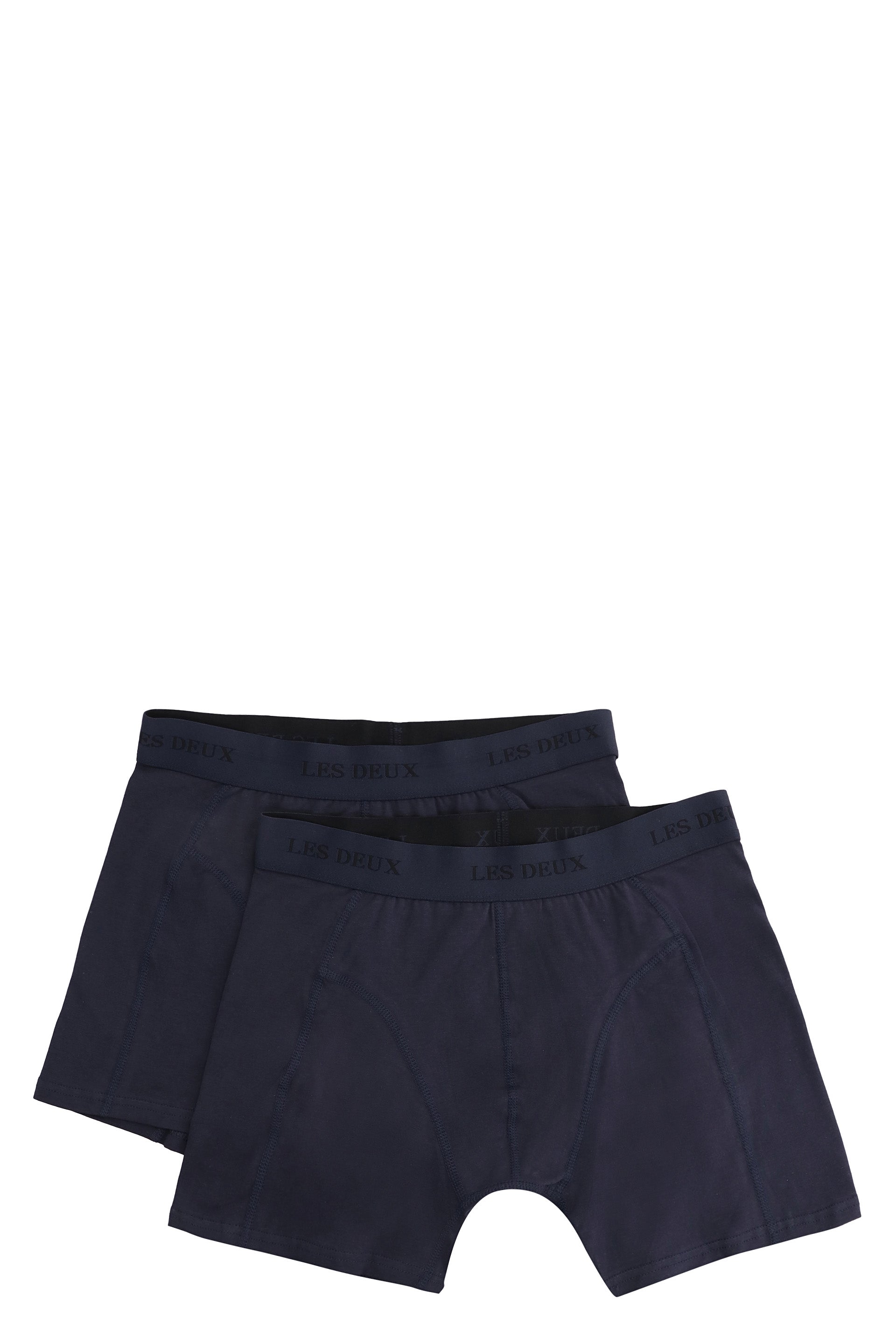 Set of two cotton Warren boxers with logoed elastic band