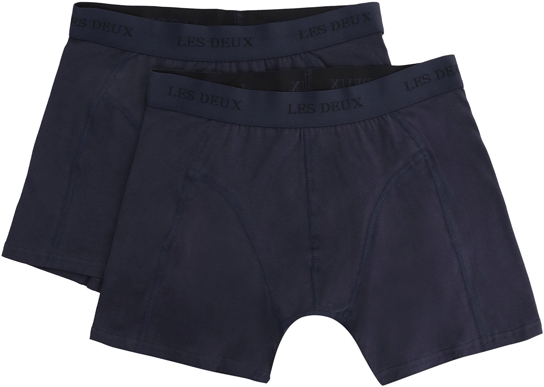 Set of two cotton Warren boxers with logoed elastic band