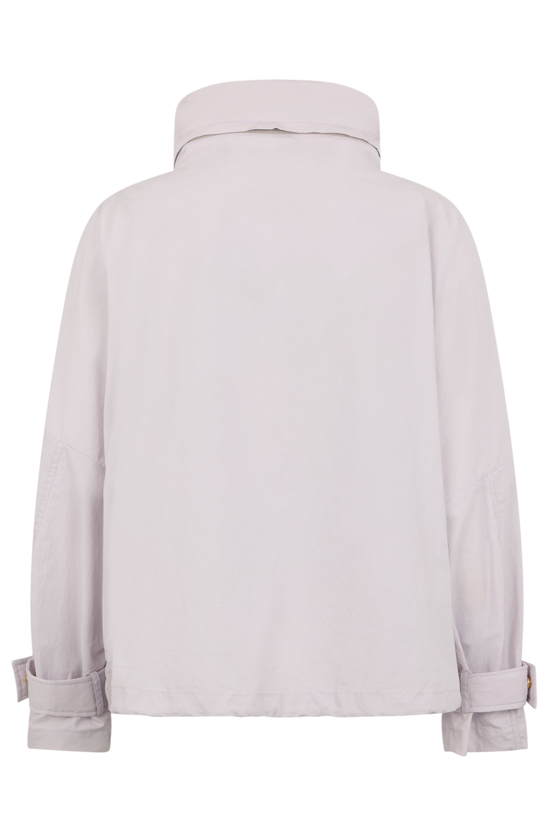 Light gray jacket, casual design and versatile.